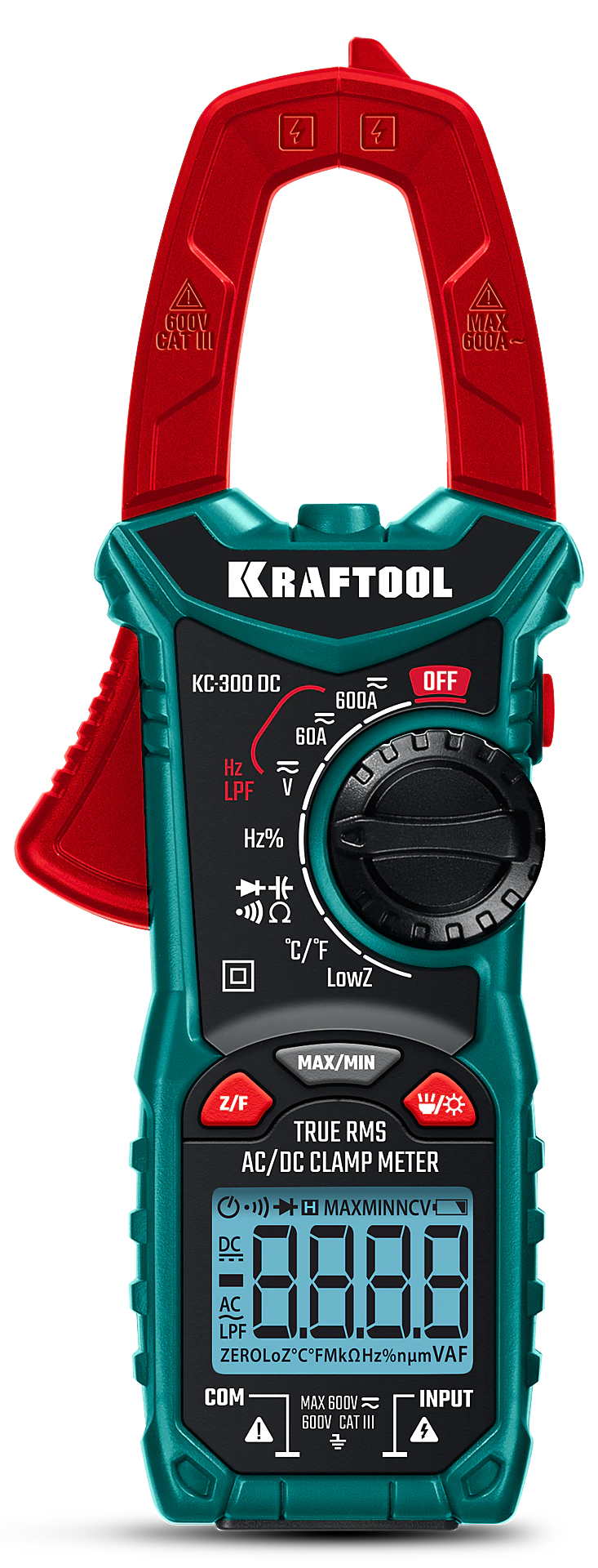 Токовые клещи цифровые KRAFTOOL 300DC (59830)