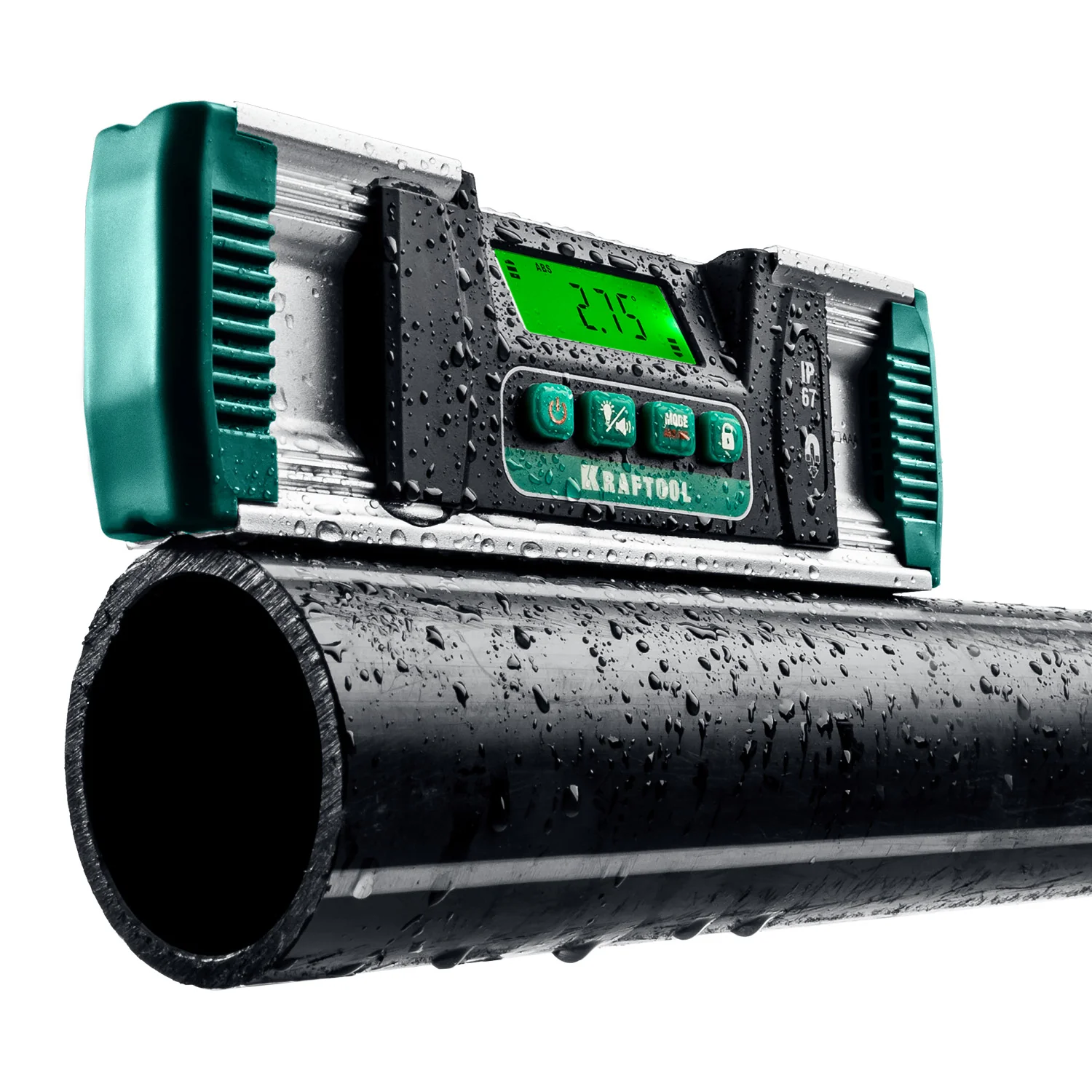 Уровень-уклономер электронный KRAFTOOL 0 - 360°, точность 0.05°, HOLD, IP67 (34686)