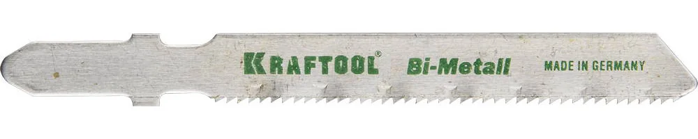 Полотна для лобзика KRAFTOOL 159555-1.2 T118AF, EU-хвост., по металлу Bi-Met, шаг 1.2 мм, 50 мм, 2 шт