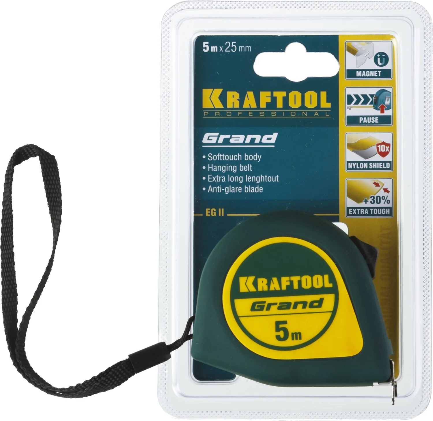 Рулетка KRAFTOOL 5 м х 25 мм (34022-05-25)