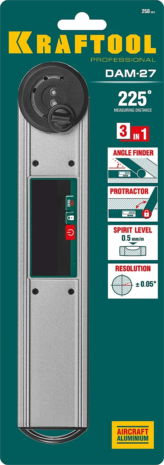 Угломер электронный KRAFTOOL 250 мм (34684)