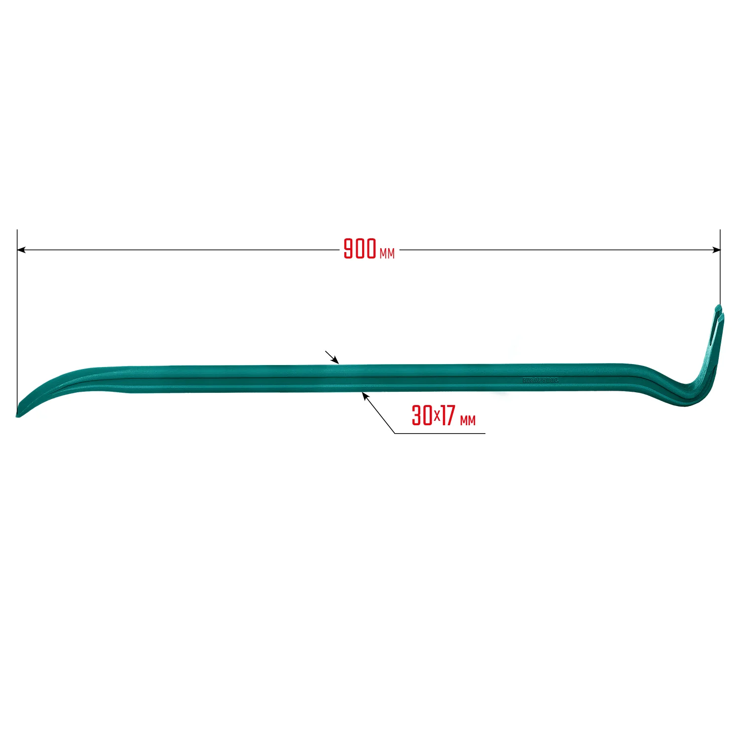 Двутавровый лом-гвоздодер KRAFTOOL GRAND, 900 мм, 30 х 17 мм (21900-90)