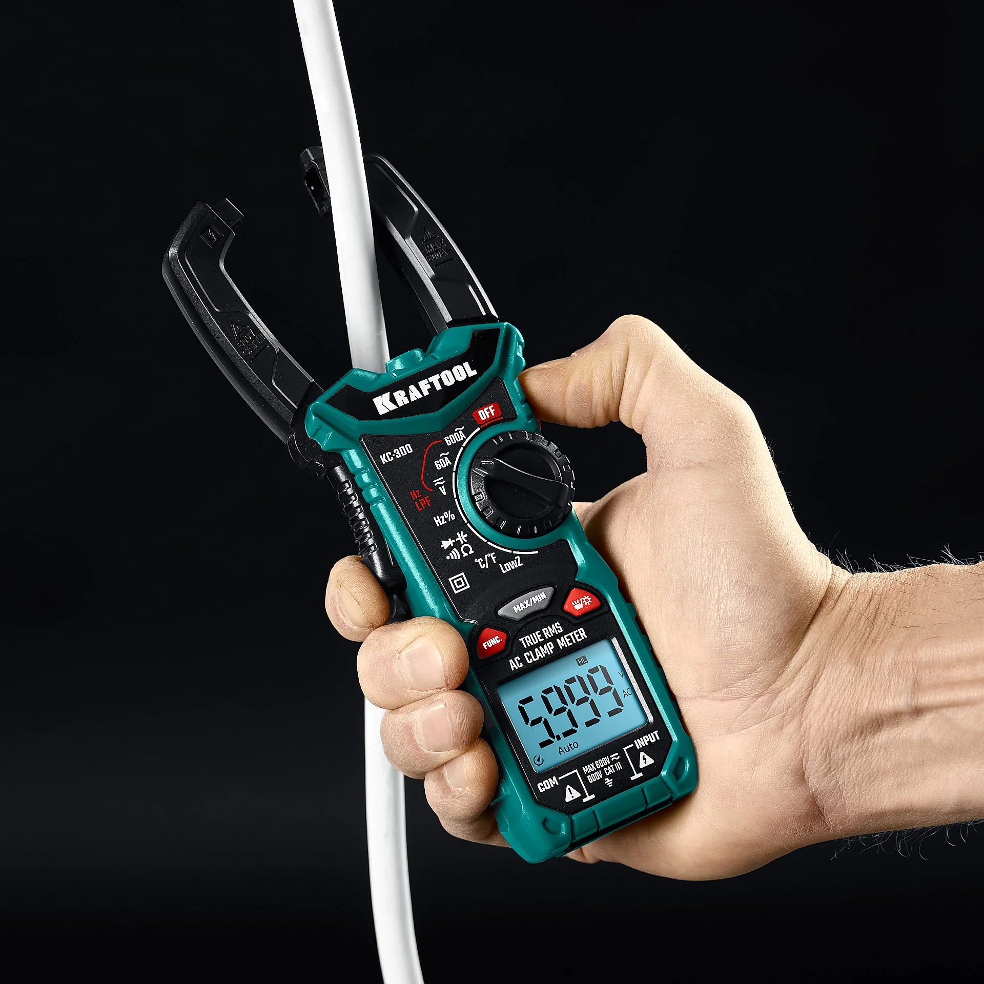 Токовые клещи цифровые KRAFTOOL 300 (59832)