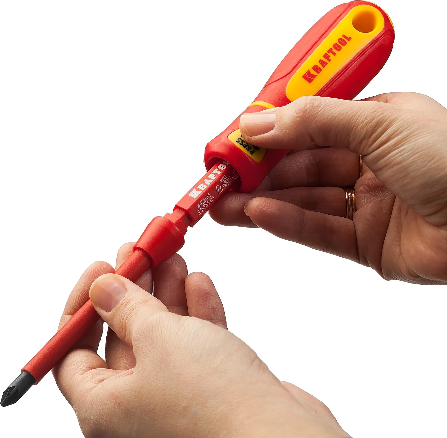 Набор высоковольтных отверток KRAFTOOL 18 предм, с чехлом (220092-H18)