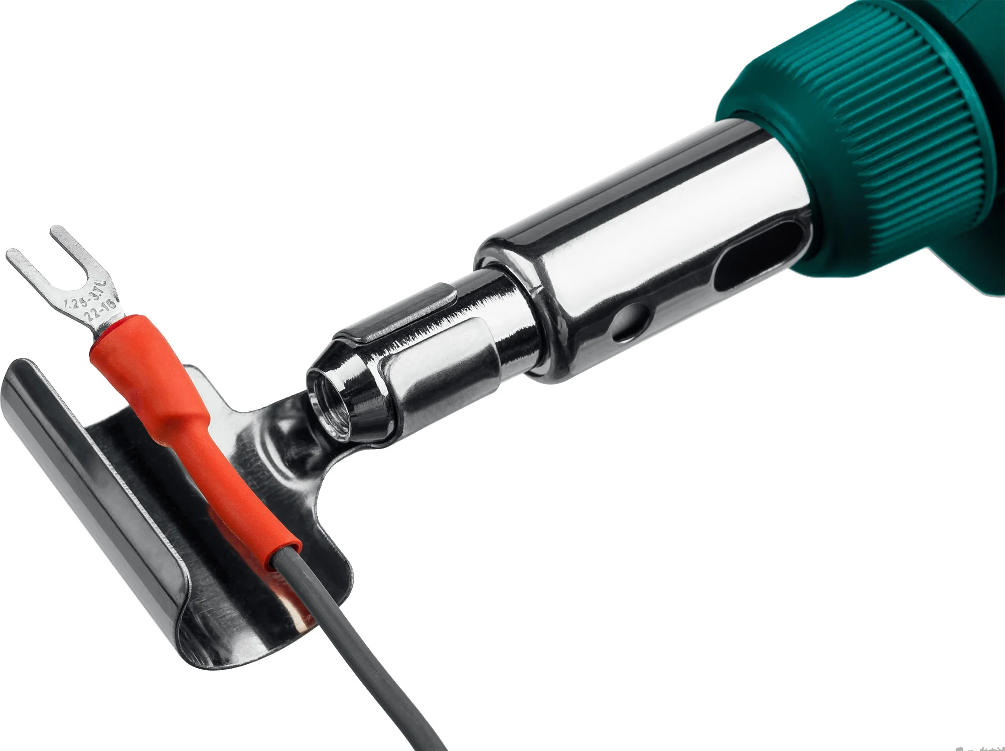 Паяльник газовый KRAFTOOL 120 K, 30 - 120 Вт, 1300°С, горелка, фен, пьезоподжиг, набор 10 в 1 (55503-H10)