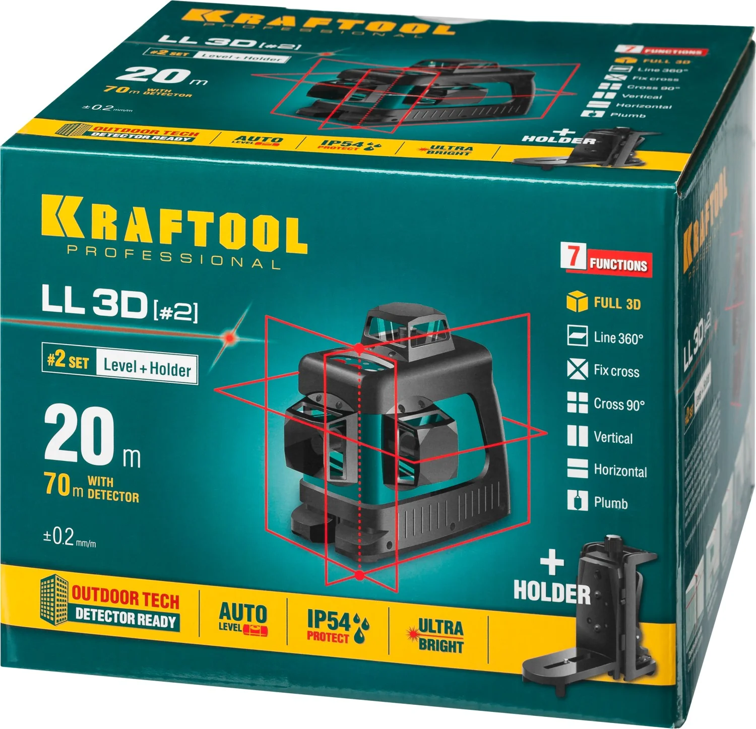 Нивелир лазерный KRAFTOOL 3D (34640-2)