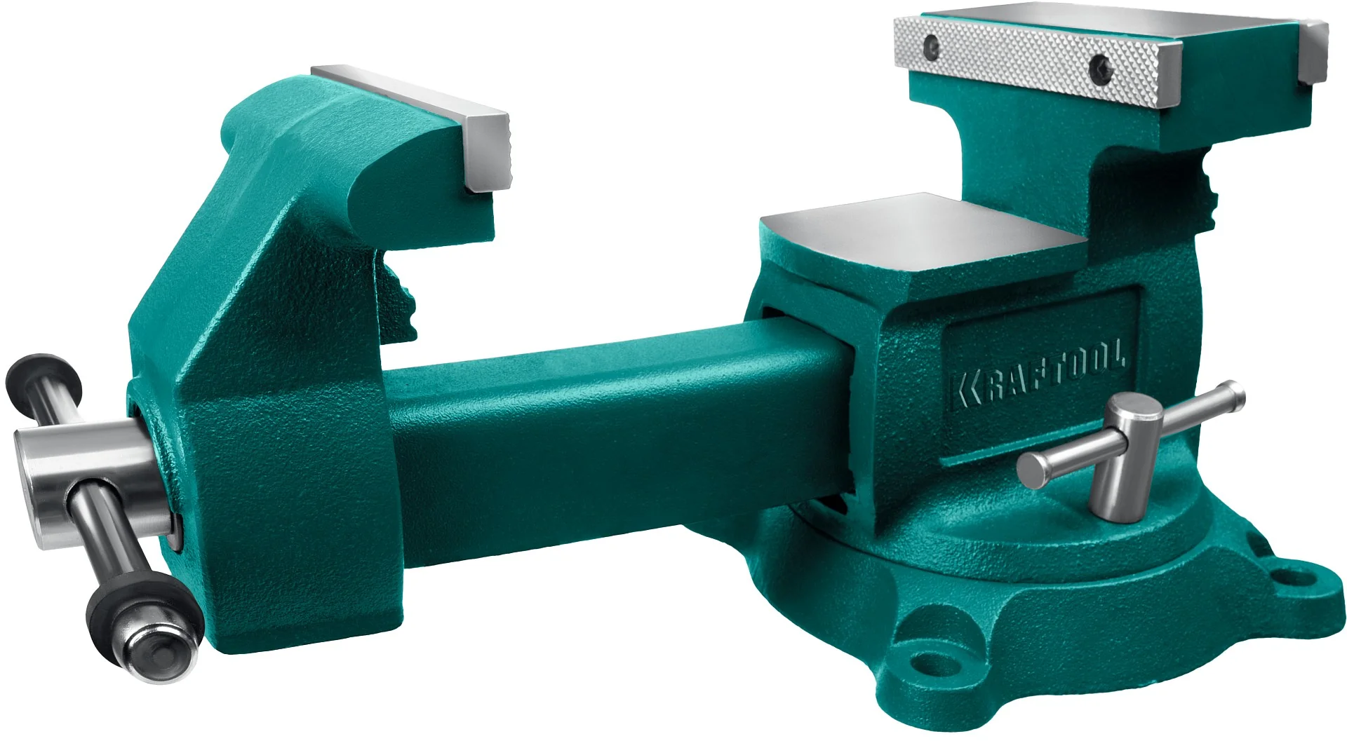 Слесарные тиски KRAFTOOL Reversible, 200 мм, расход 368 мм (32705-200)