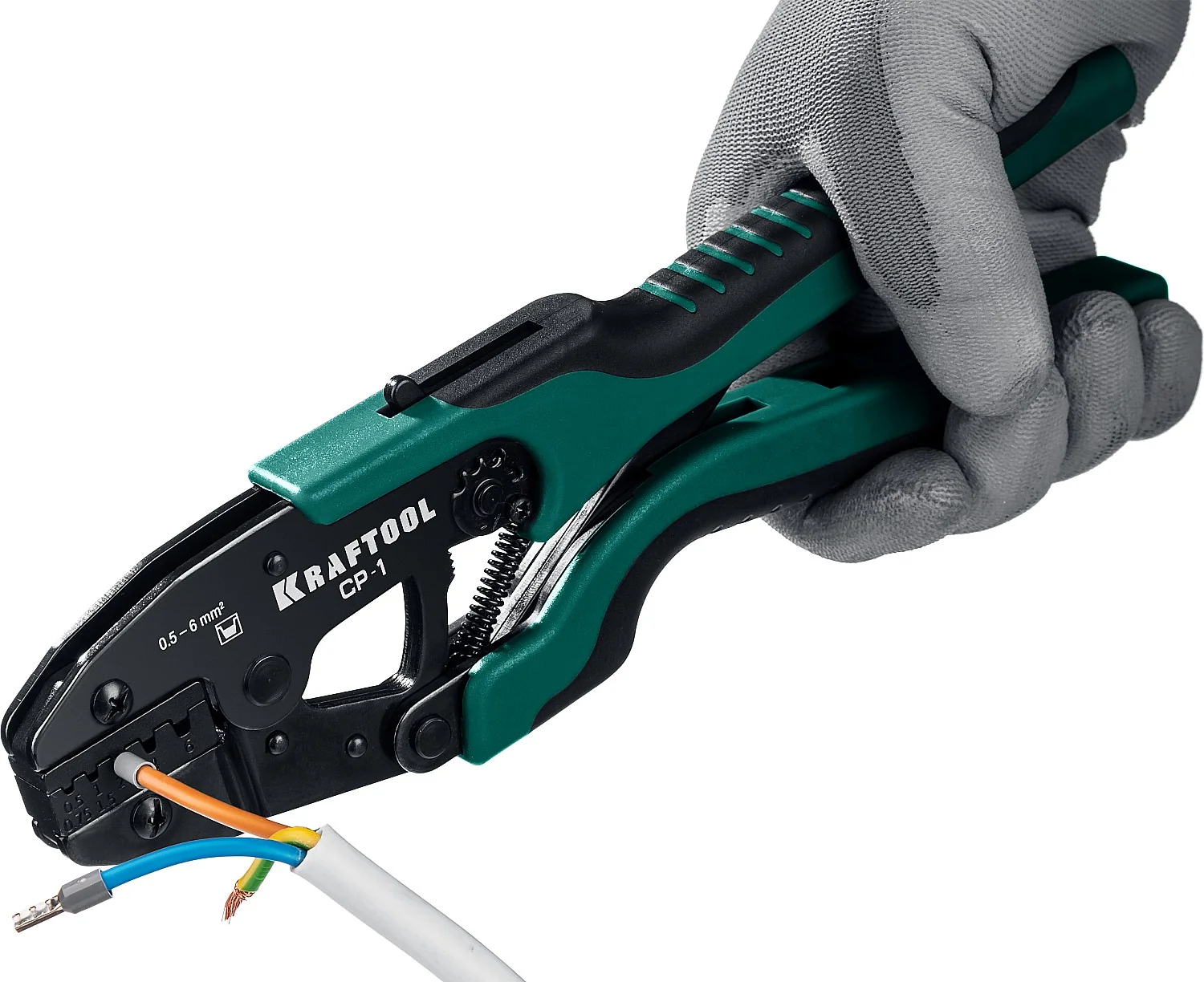 Пресс-клещи KRAFTOOL 0.5 - 6 мм2, для втулочных наконечников (45461-1)