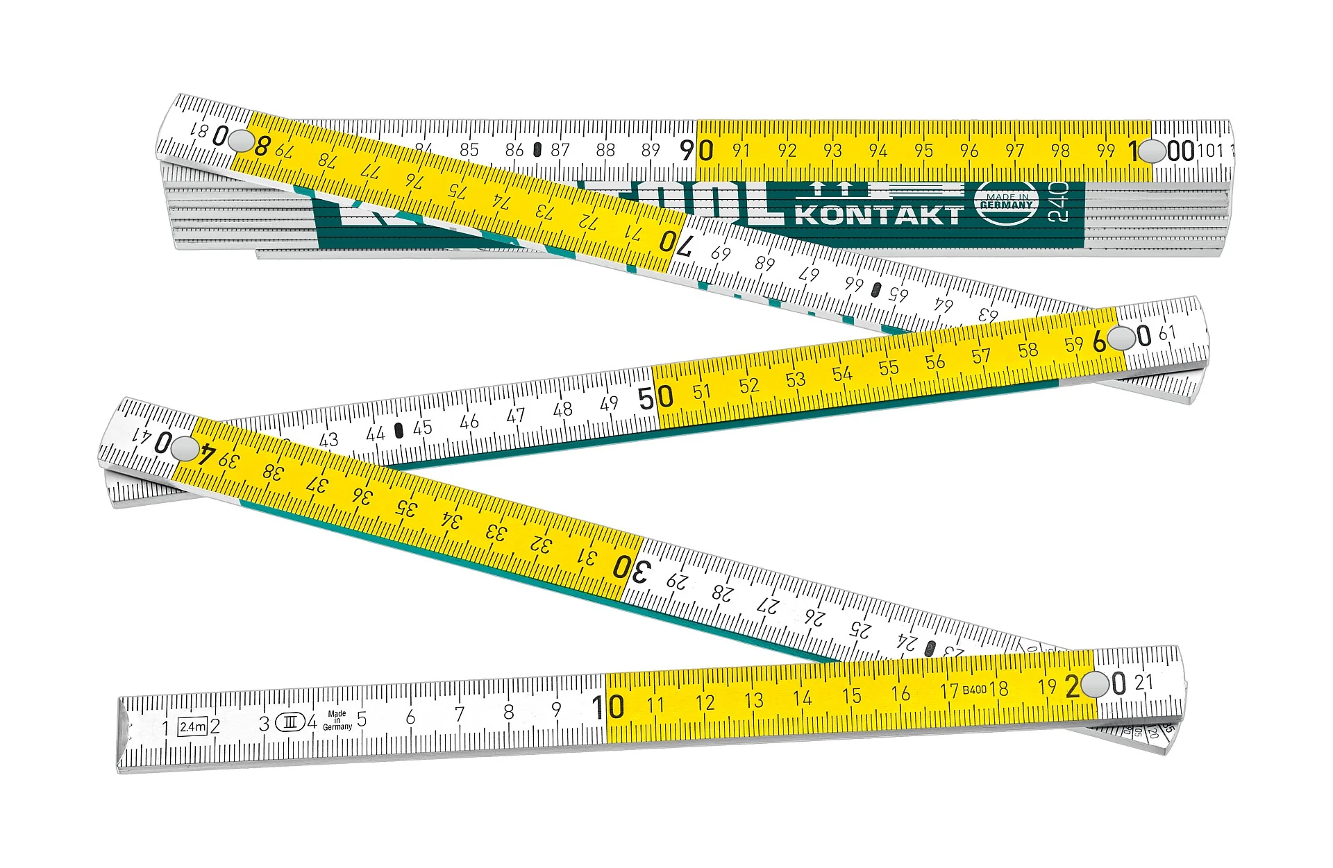 Метр складной деревянный профессиональный KRAFTOOL 2.4 м (34729)