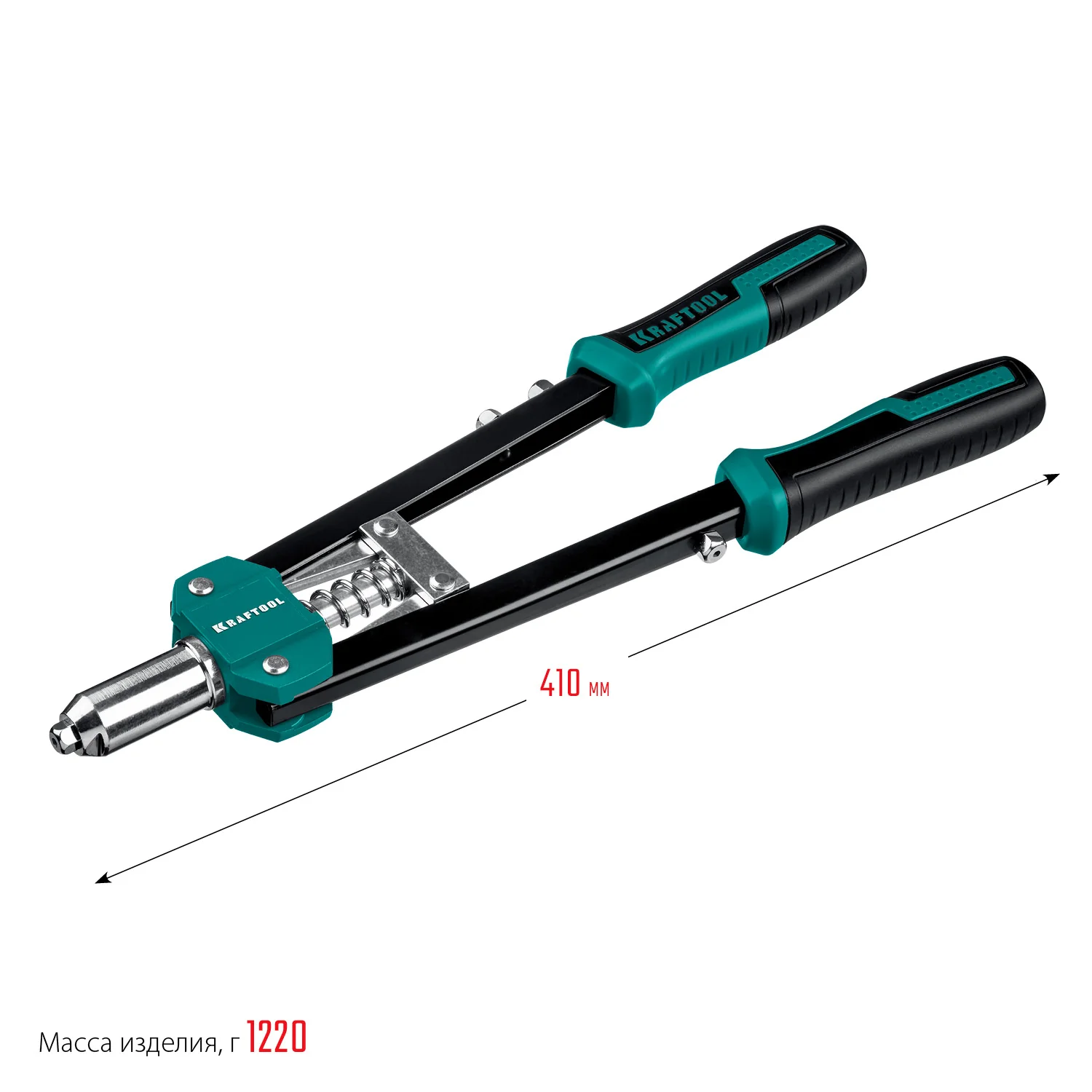 Заклёпочник двуручный усиленный KRAFTOOL 2.4 - 4.8 мм, 410 мм (31175)
