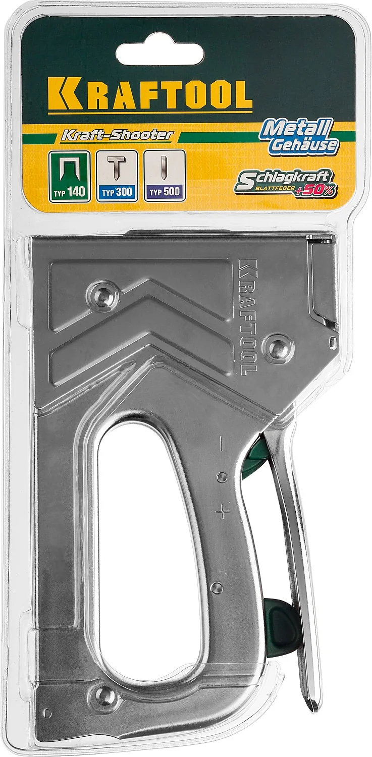Степлер KRAFTOOL EXTREM 140, тип 140 (G/11/57) 20GA (6 - 16 мм)/300/500, стальной рессорный (3185)