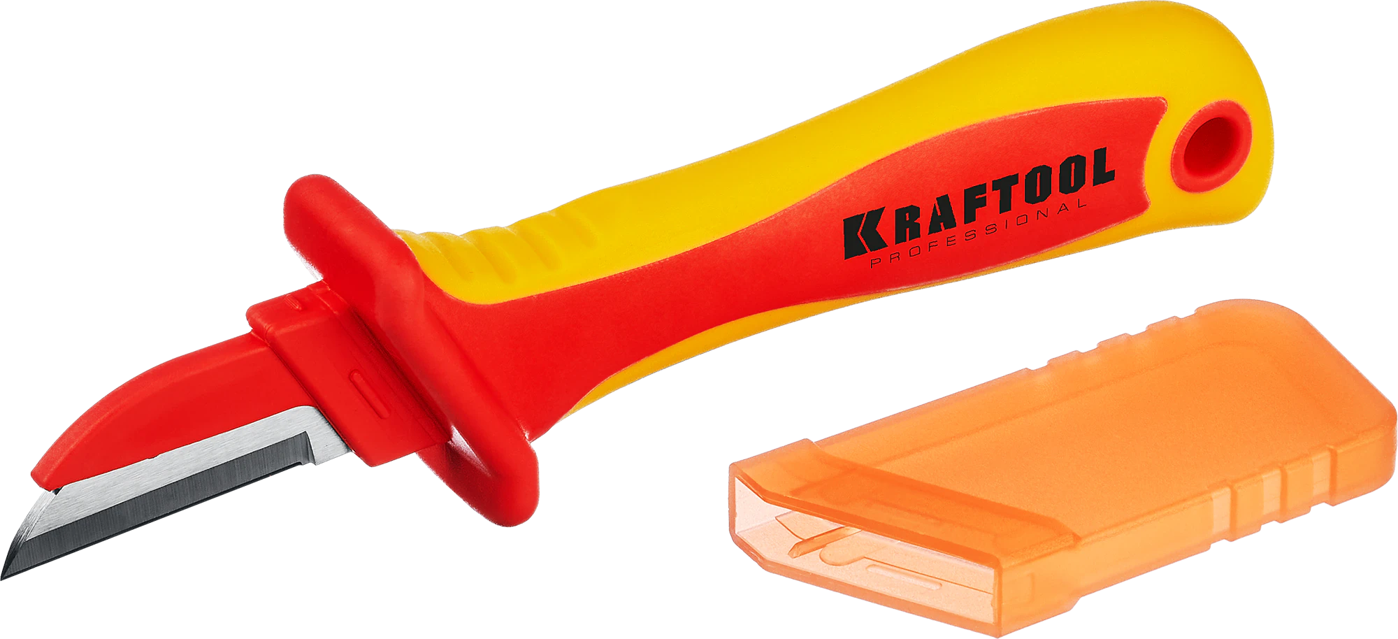 Нож электрика диэлектрический KRAFTOOL 1000 В, прямой (45401)