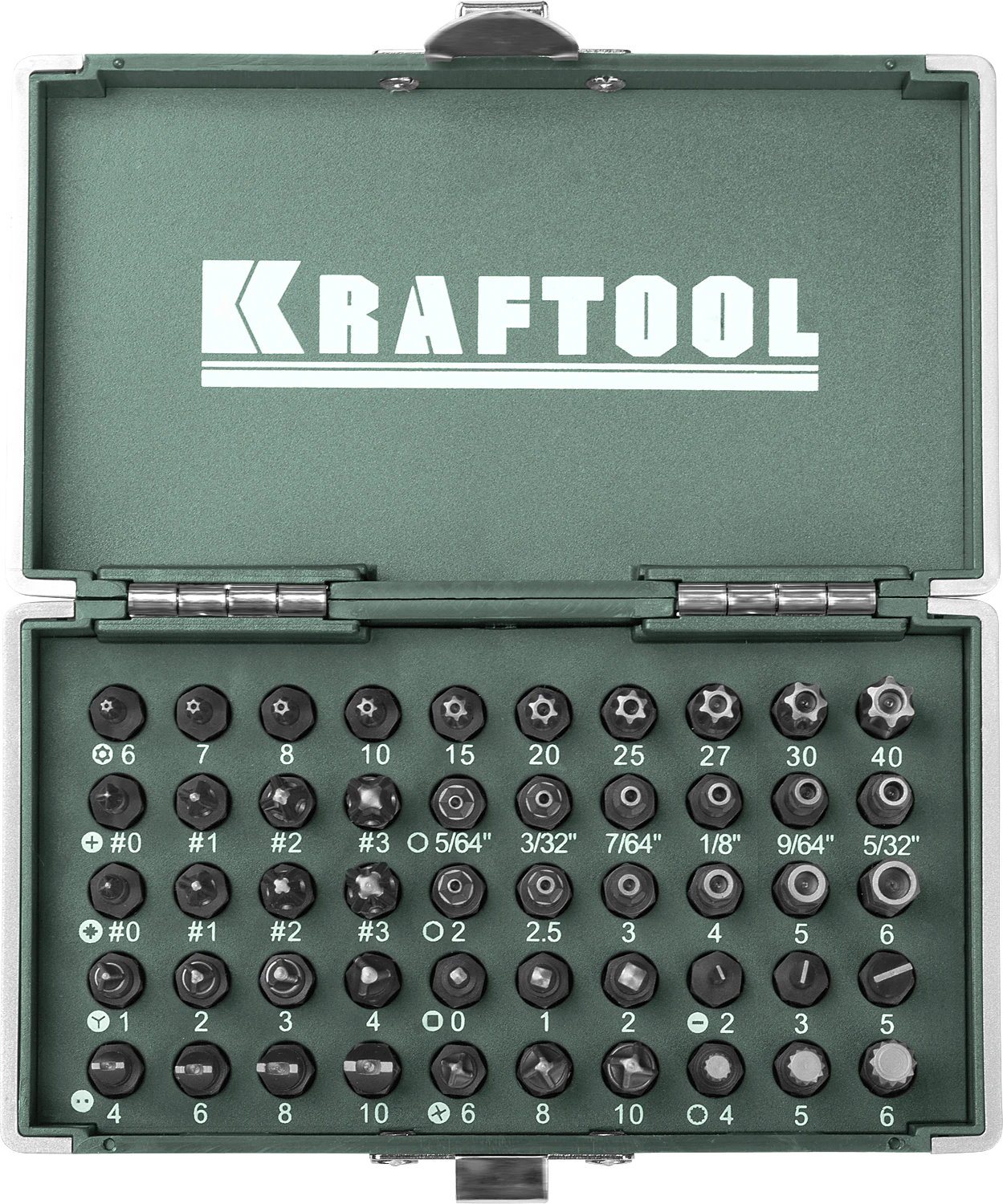 Набор кованых торсионных бит KRAFTOOL X-Drive, 50 шт (26065-H50)