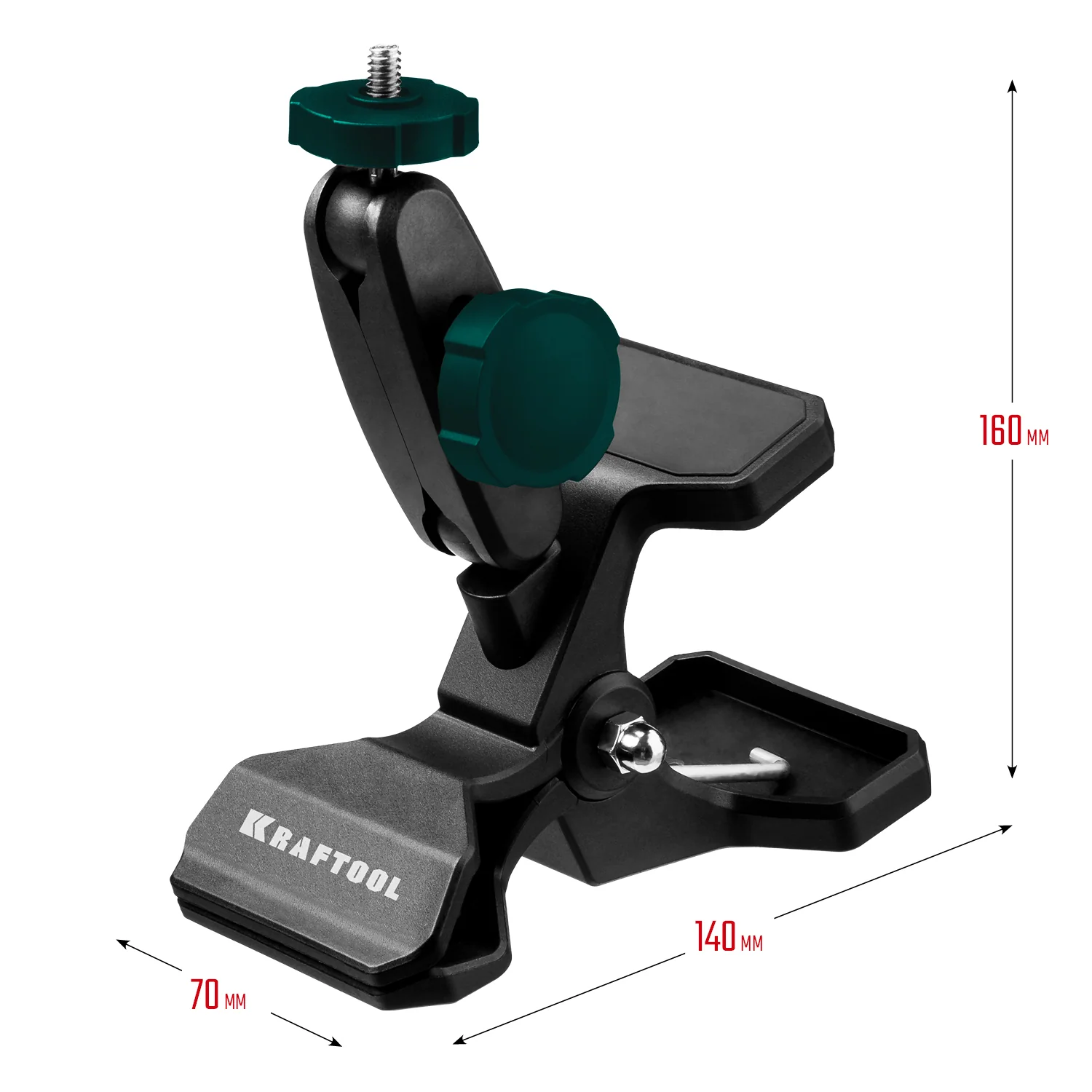 Держатель-клипса универсальный шарнирный KRAFTOOL ММ2 (34704)