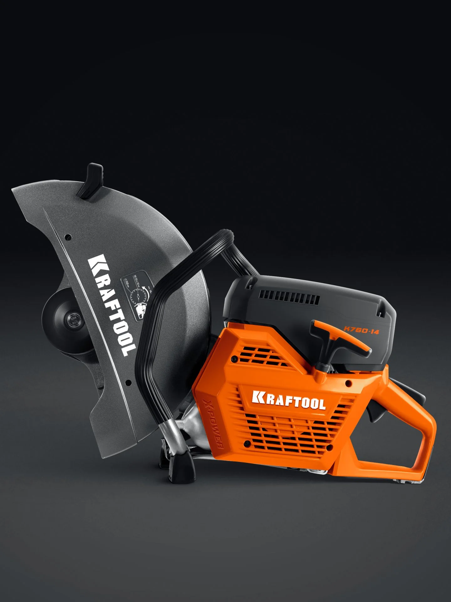Бензорез по металлу (рельсорез) KRAFTOOL K760-14 3700 Вт, 350 мм, без диска