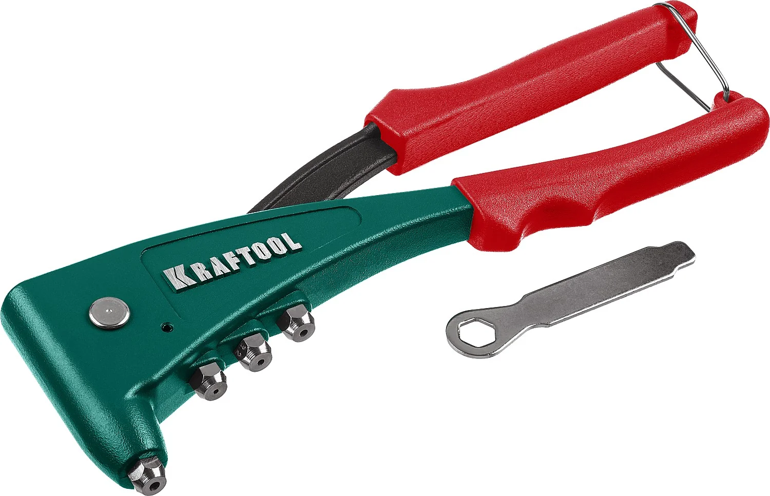 Заклепочник литой KRAFTOOL 2.4 - 4.8 мм, удержание заклепки (31173)