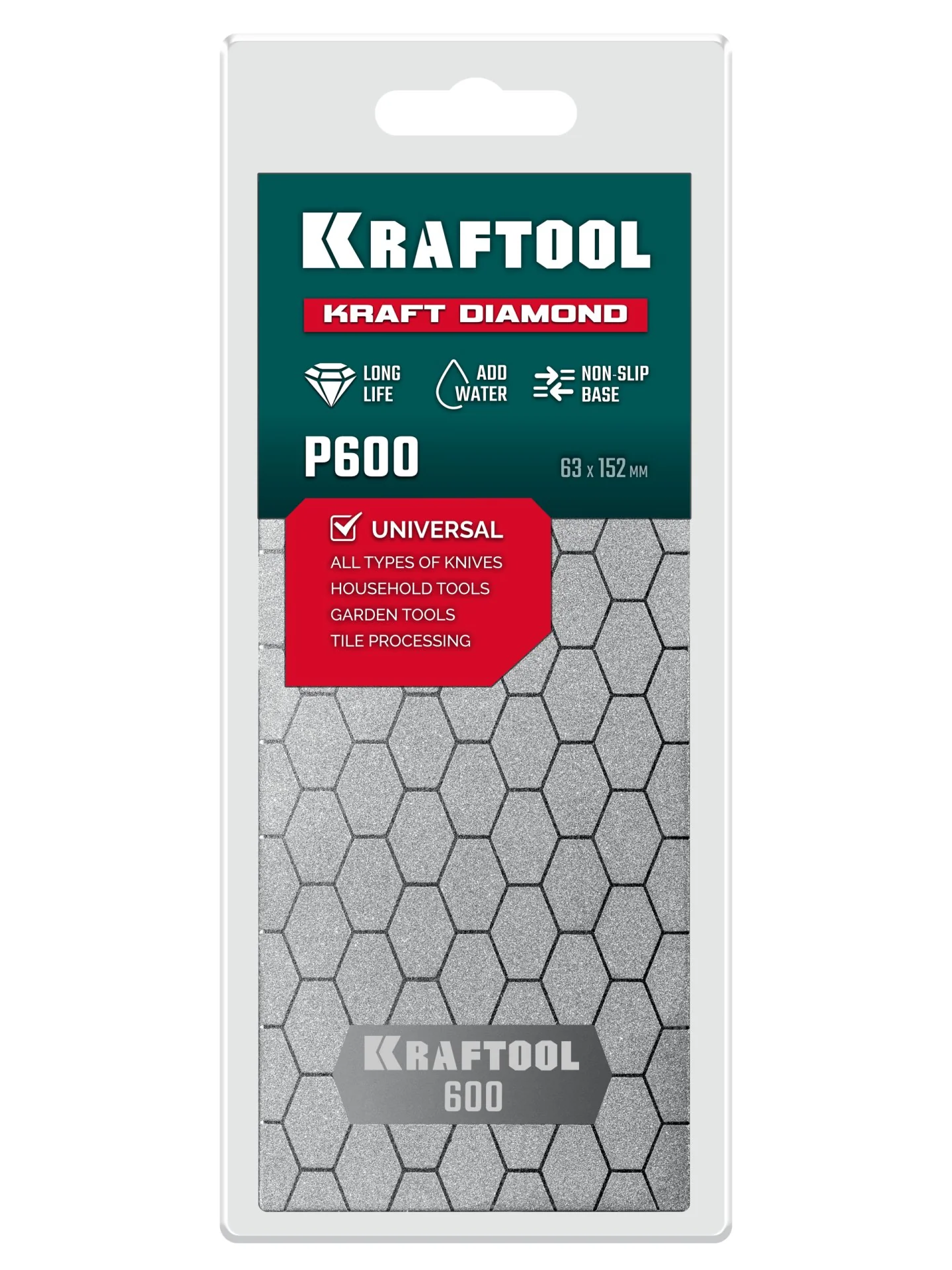 Пластина алмазная заточная KRAFTOOL DIAMOND 63 х 152 мм, Р600 (35710-600) Пластина алмазная заточная KRAFTOOL DIAMOND 63 х 152 мм, Р600 (35710-600)