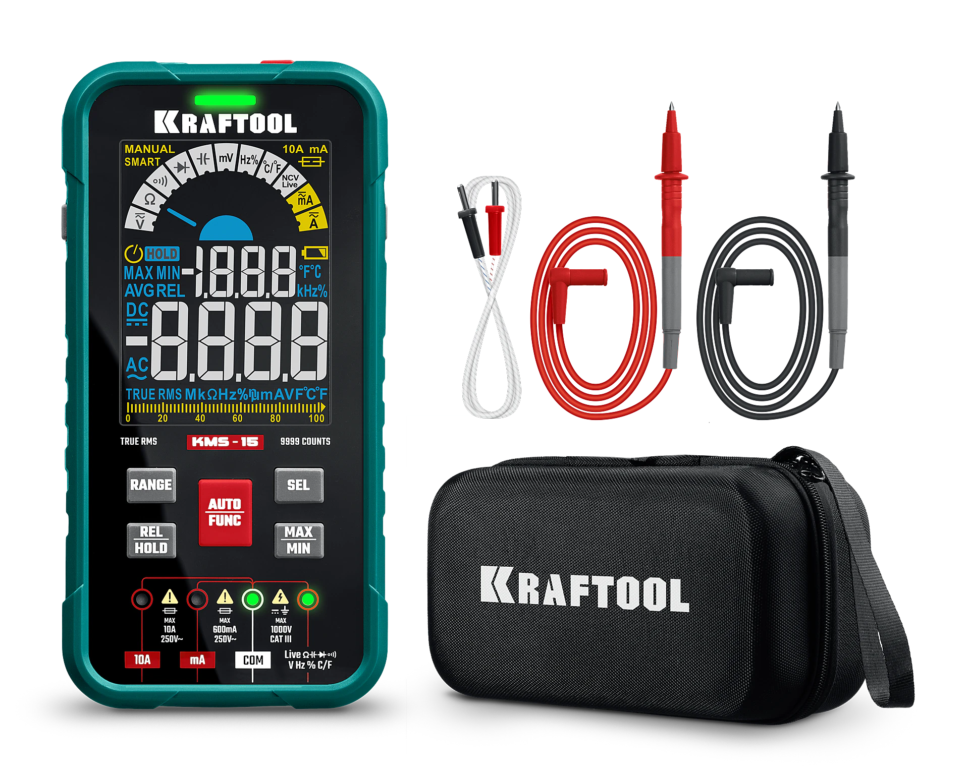 Мультиметр цифровой KRAFTOOL смарт (59870)