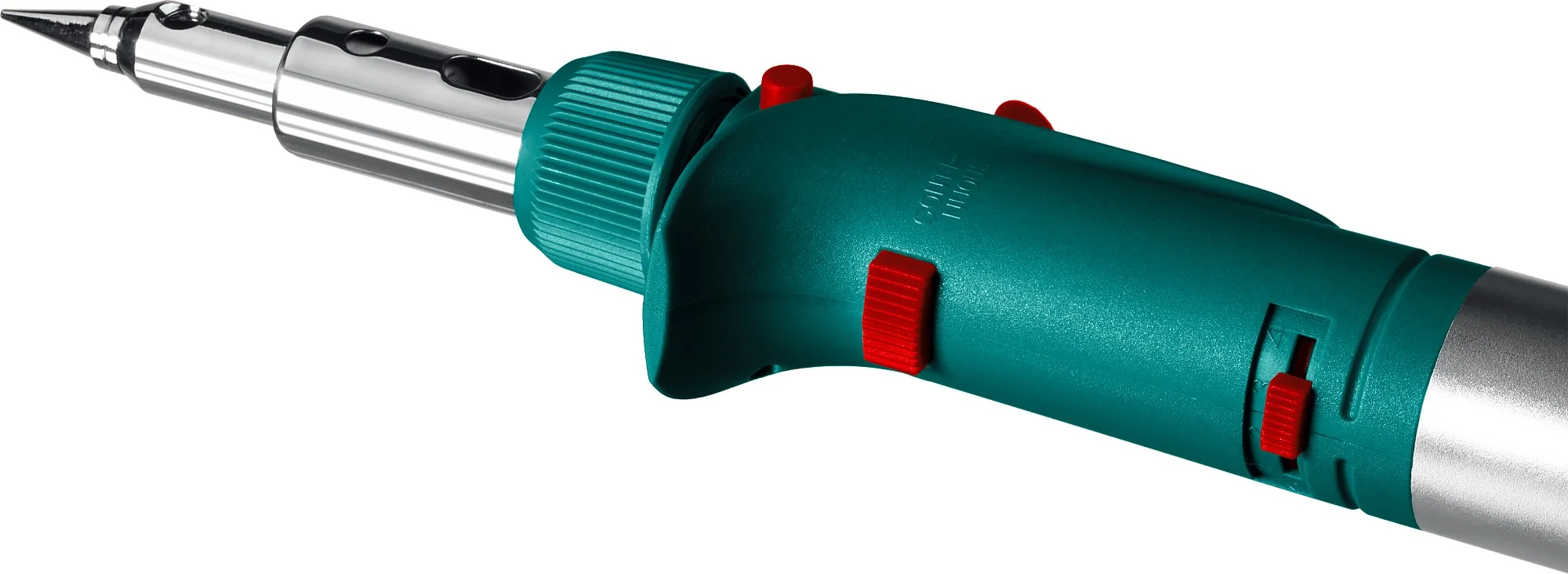 Паяльник газовый KRAFTOOL 120 K, 30 - 120 Вт, 1300°С, горелка, фен, пьезоподжиг, набор 10 в 1 (55503-H10)