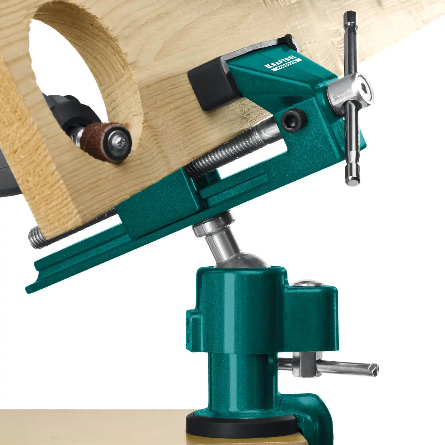 Шарнирно-поворотные тиски KRAFTOOL Precision, 75 мм (32711-75)