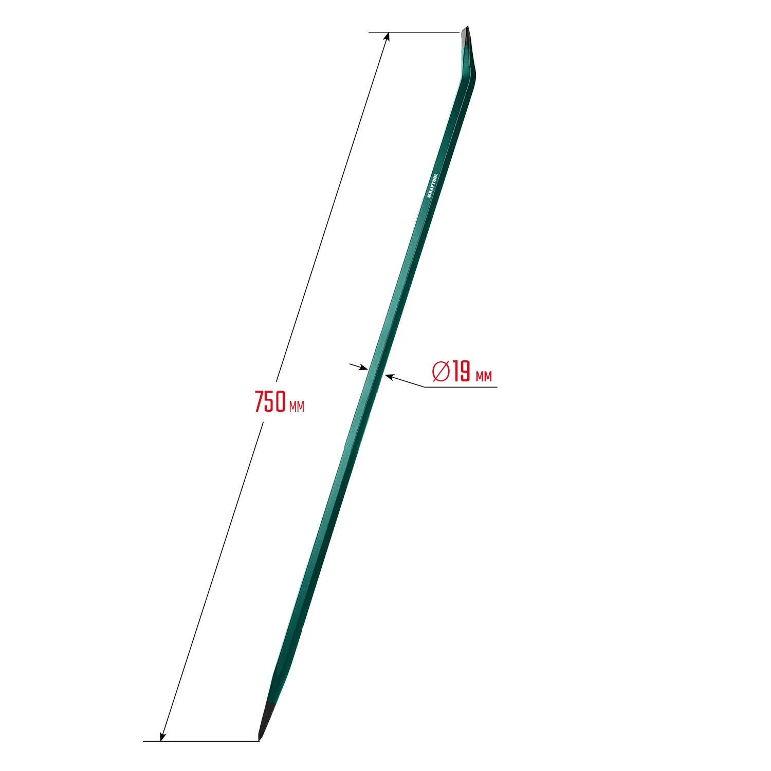 Монтажный лом KRAFTOOL 750 мм, 19 мм (21807-75)