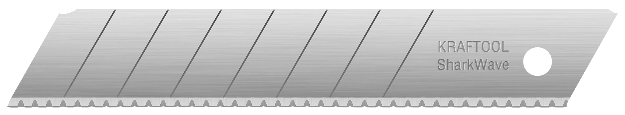 Лезвия сегментированные серрейторные KRAFTOOL 18 мм, 5 шт, для сложных материалов (09604-18-S5)