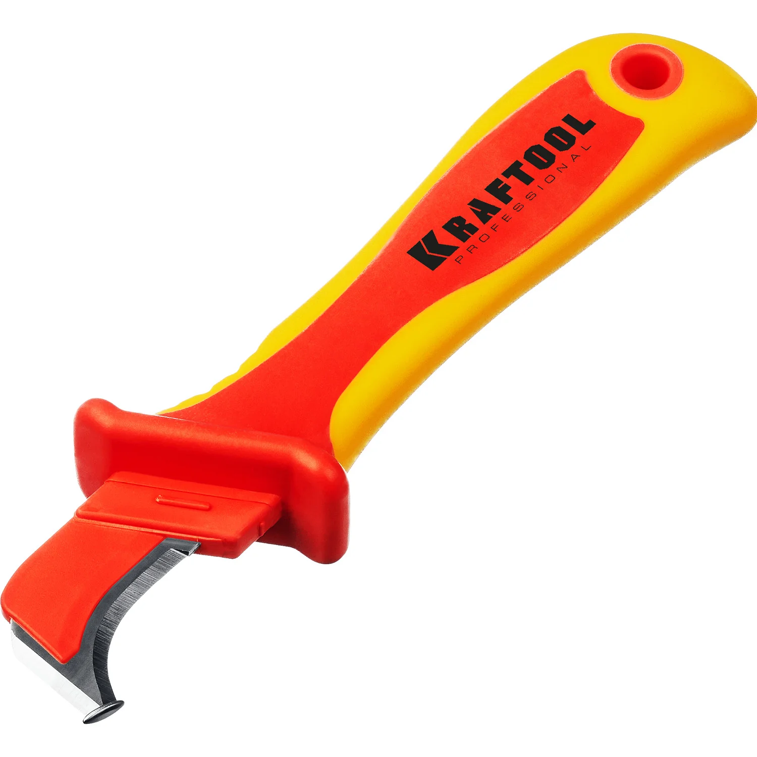 Нож электрика диэлектрический KRAFTOOL 1000 В, изогнутый (45400)