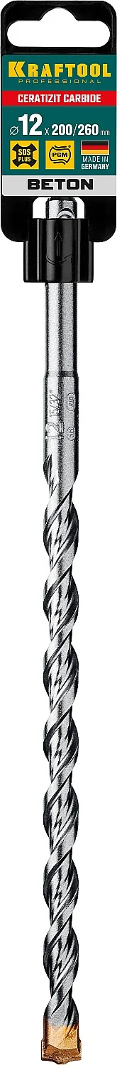 SDS-plus бур KRAFTOOL 29320-260-12 Cerazit Carbide, 12 х 260 мм