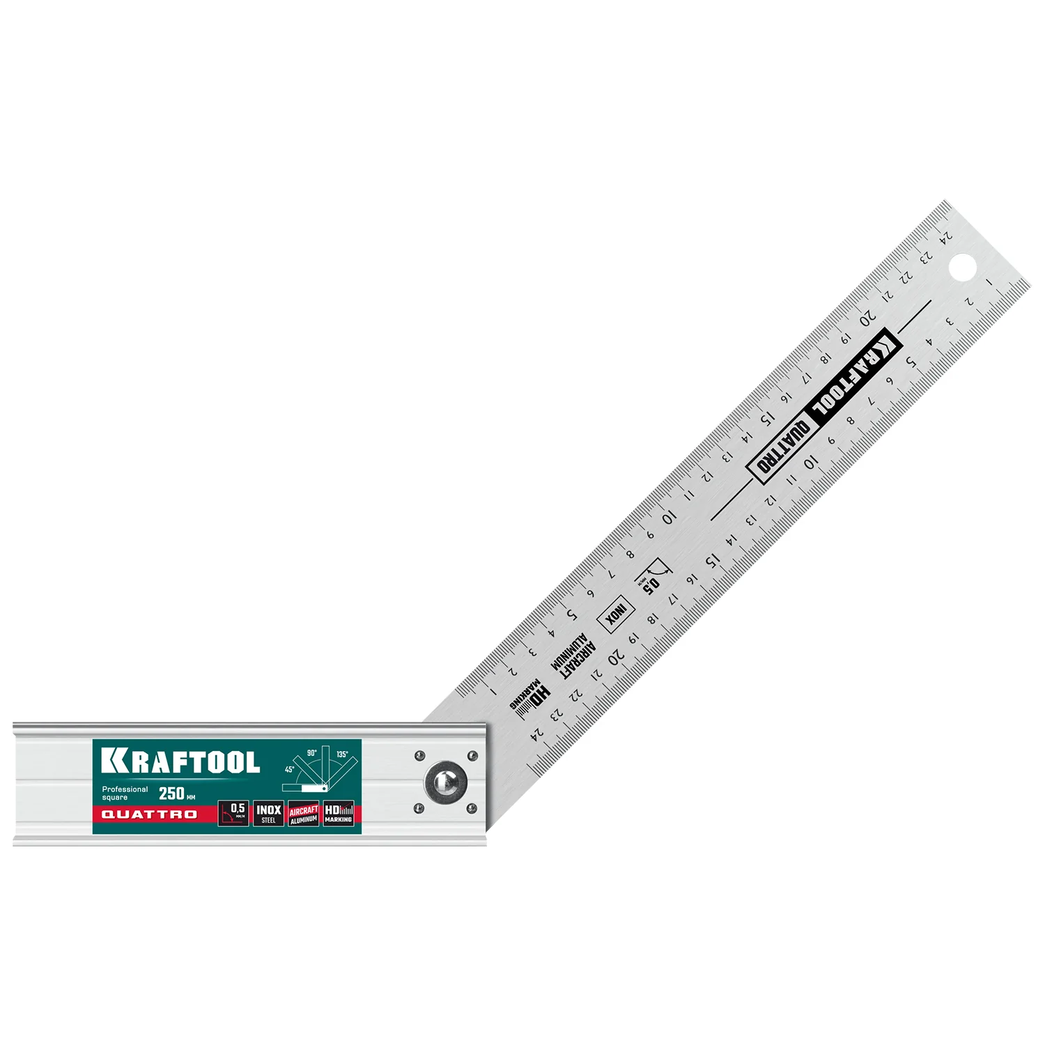 Угольник столярный складной KRAFTOOL 250 мм, 4 положения (3444)