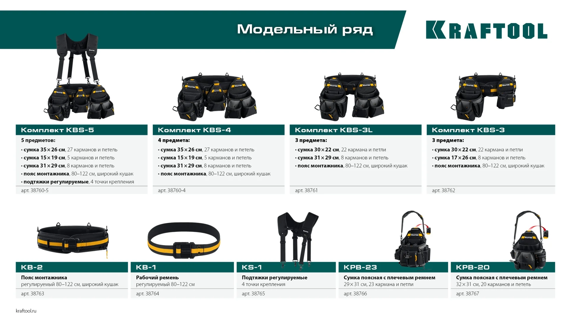 Поясная сумка KRAFTOOL KPB-23, с быстросъёмным креплением FastClip, 290 х 310 мм (38766) Поясная сумка KRAFTOOL KPB-23, с быстросъёмным креплением FastClip, 290 х 310 мм (38766)