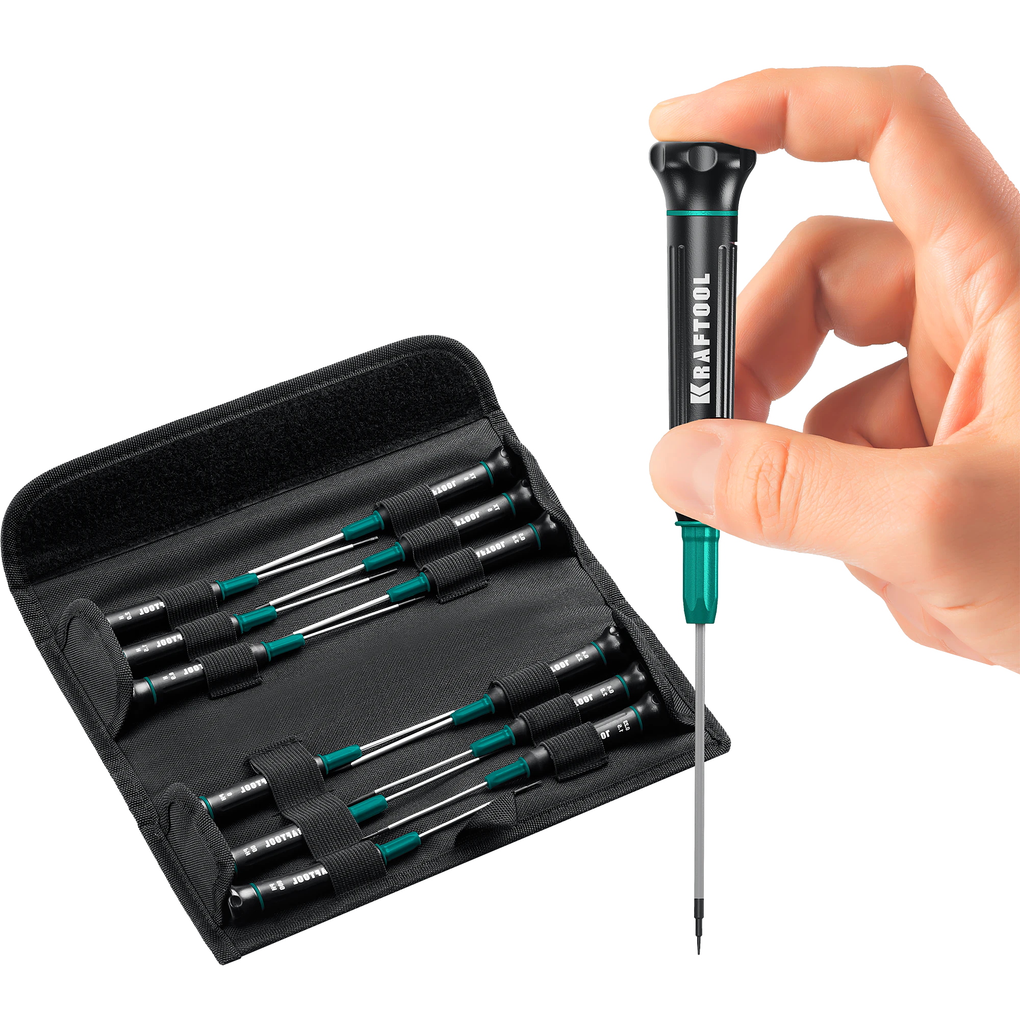 Набор отверток для точных работ KRAFTOOL Precision-12, 12 предм. (25689)