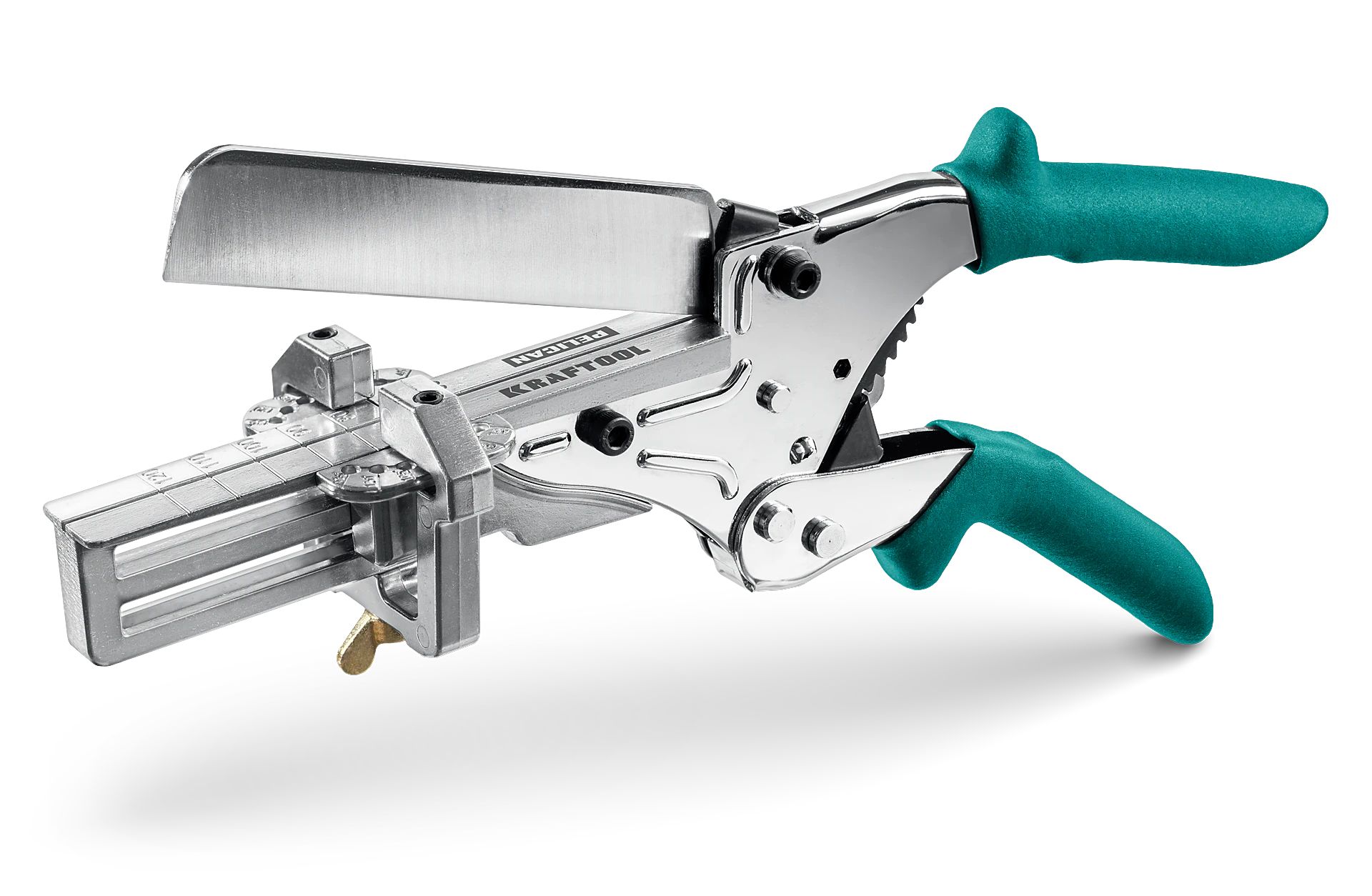 Ножницы угловые KRAFTOOL до 120 мм, Удлиненные для пластмассовых и резиновых профилей (23370)