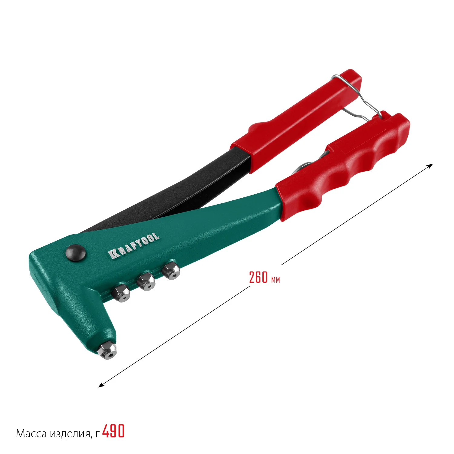 Заклепочник литой KRAFTOOL 2.4 - 4.8 мм (31170)