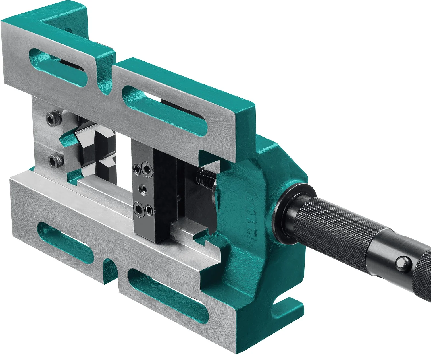 Трехсторонние, станочные сверлильные тиски KRAFTOOL 100 мм (32716-100)