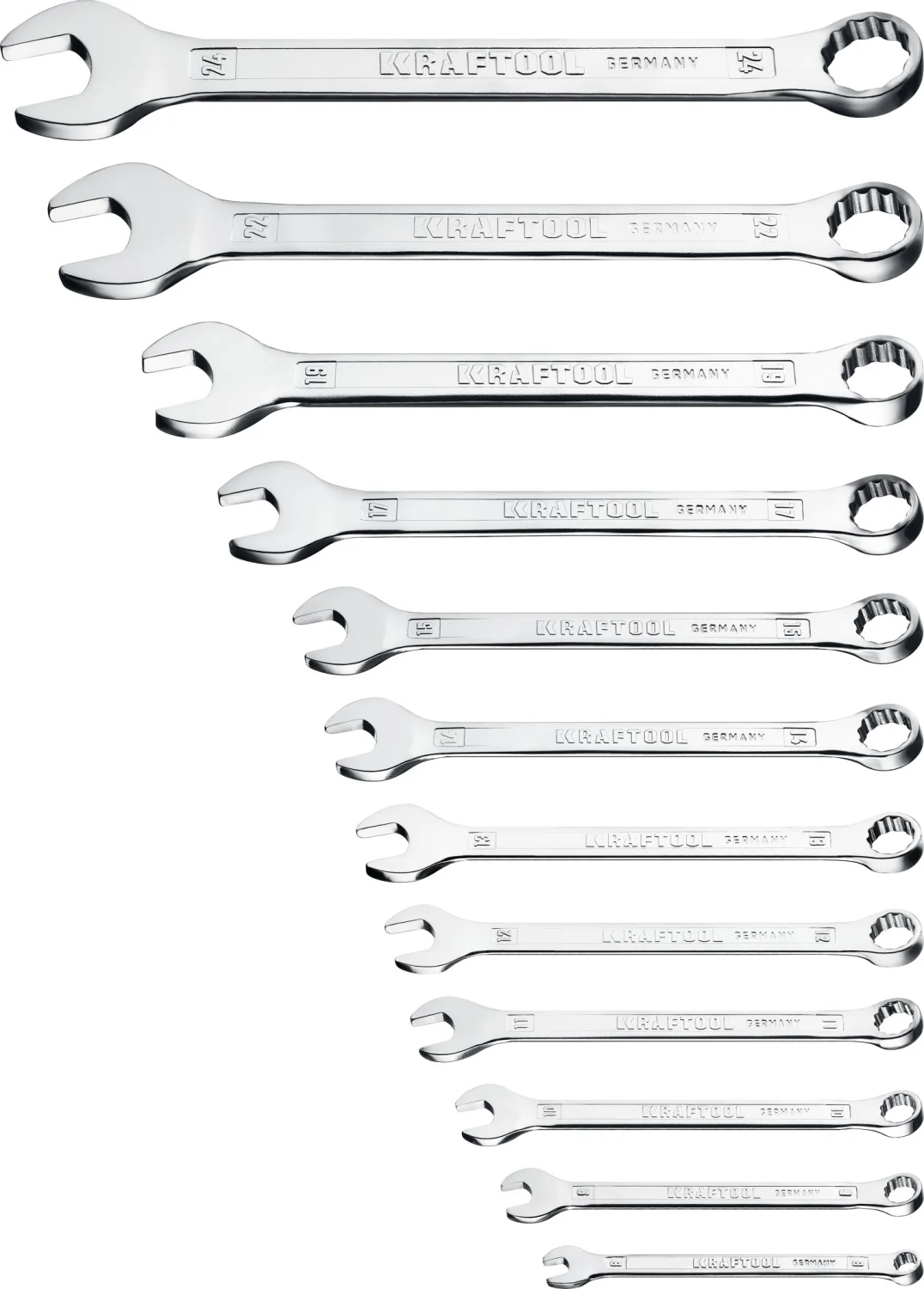 Набор комбинированных гаечных ключей KRAFTOOL 12 шт, 6 - 24 мм (27079-H12C)