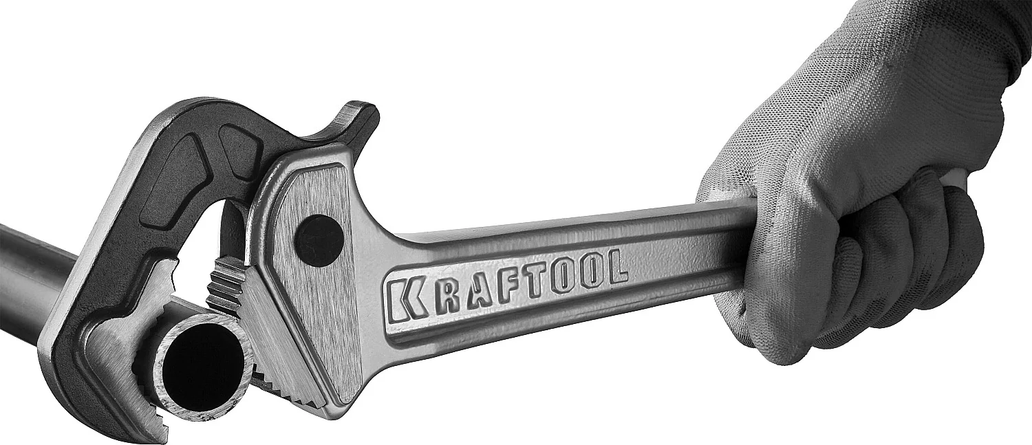 Трубный ключ KRAFTOOL MASTERGRIP, 1.5″, 18 - 51 мм, 330 мм, быстрозажимной (27365-14)