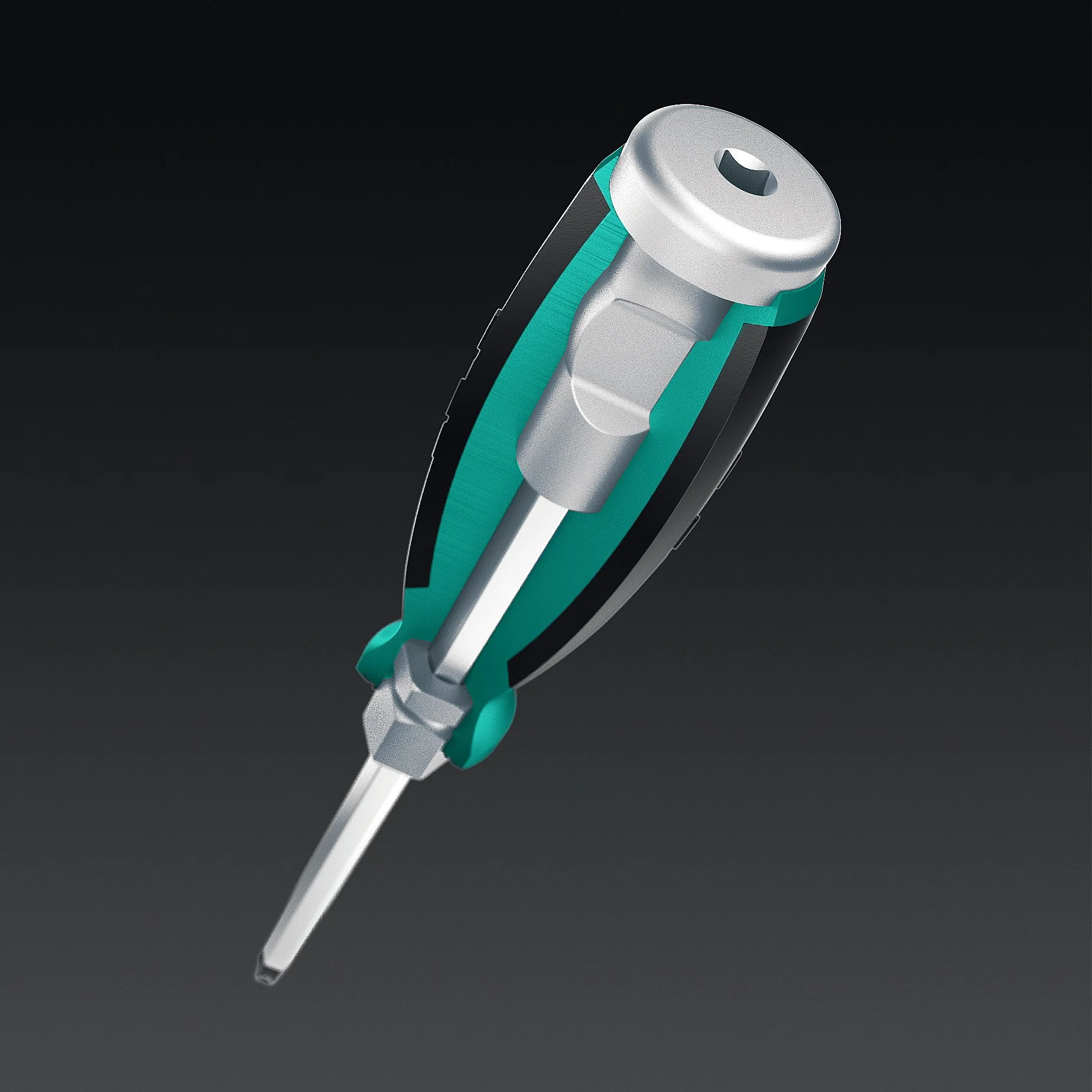 Ударная отвертка KRAFTOOL IMPACT PH 4, сквозной стержень Cr-Mo (250034-4)