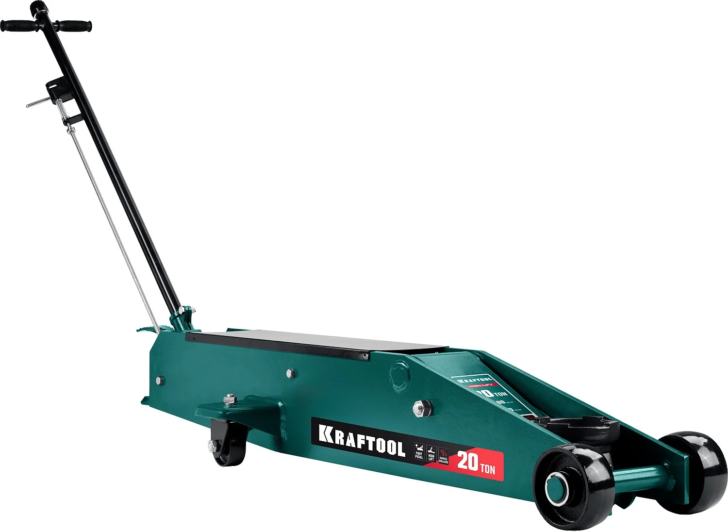 Домкрат подкатной KRAFTOOL 20 т, 220 - 680 мм, для тяжелой техники (43455-20)