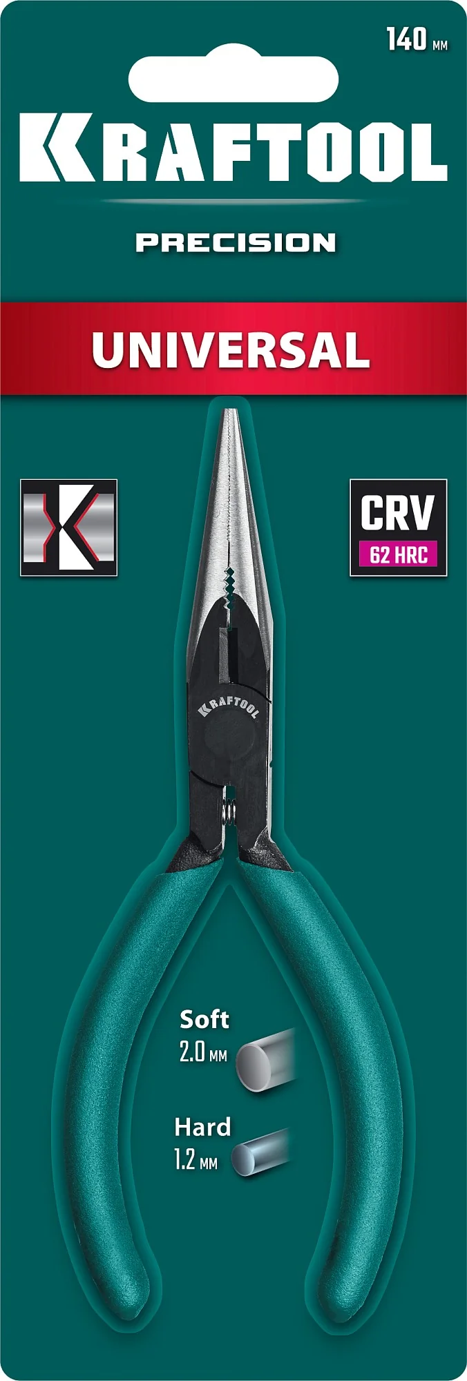 Прецизионные тонкогубцы KRAFTOOL Kraft Mini, 140 мм (220017-3-14)