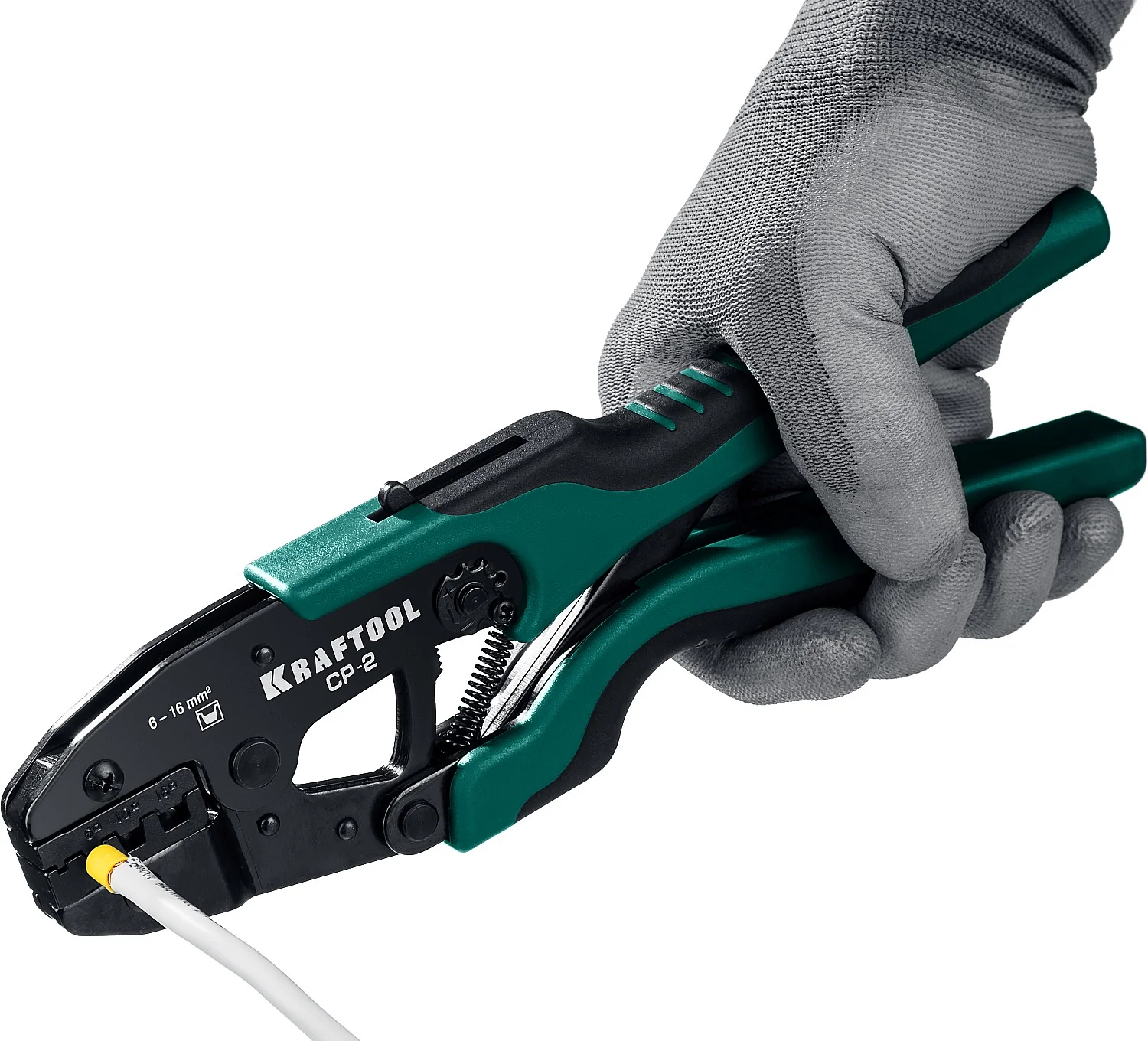 Пресс-клещи KRAFTOOL 6 - 16 мм2, для втулочных наконечников (45461-2)