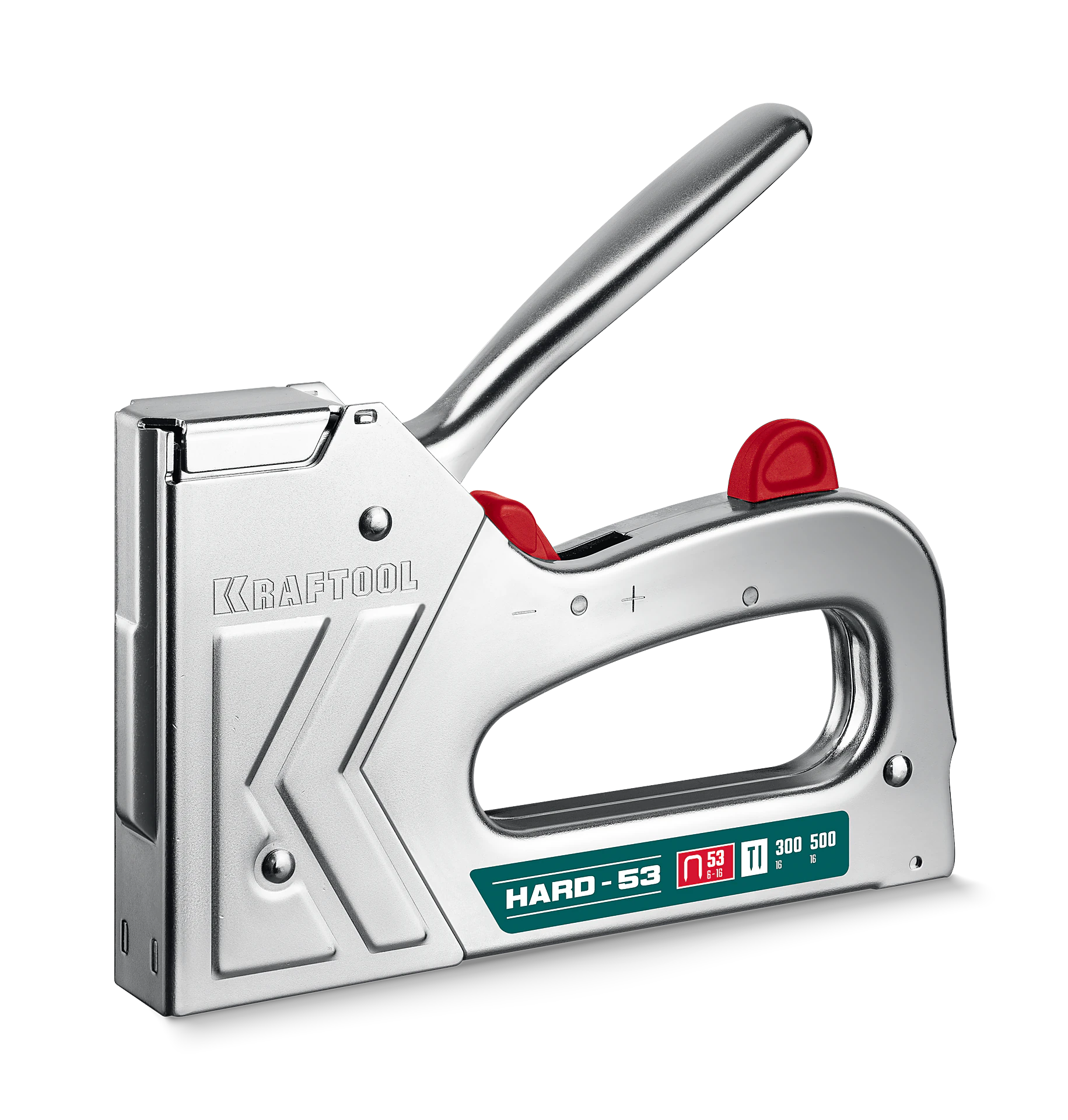 Степлер KRAFTOOL EXTREM 53, тип 53 (A/10/JT21) 23GA (6 - 16 мм)/300/500, стальной рессорный (3180)