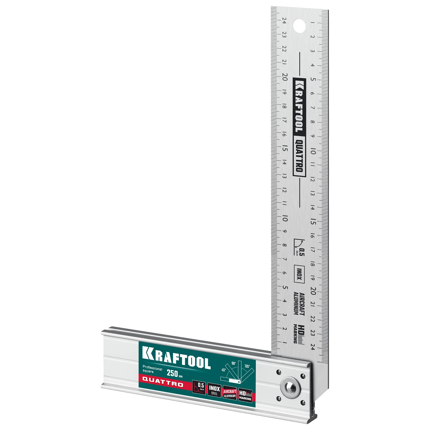 Угольник столярный складной KRAFTOOL 250 мм, 4 положения (3444)