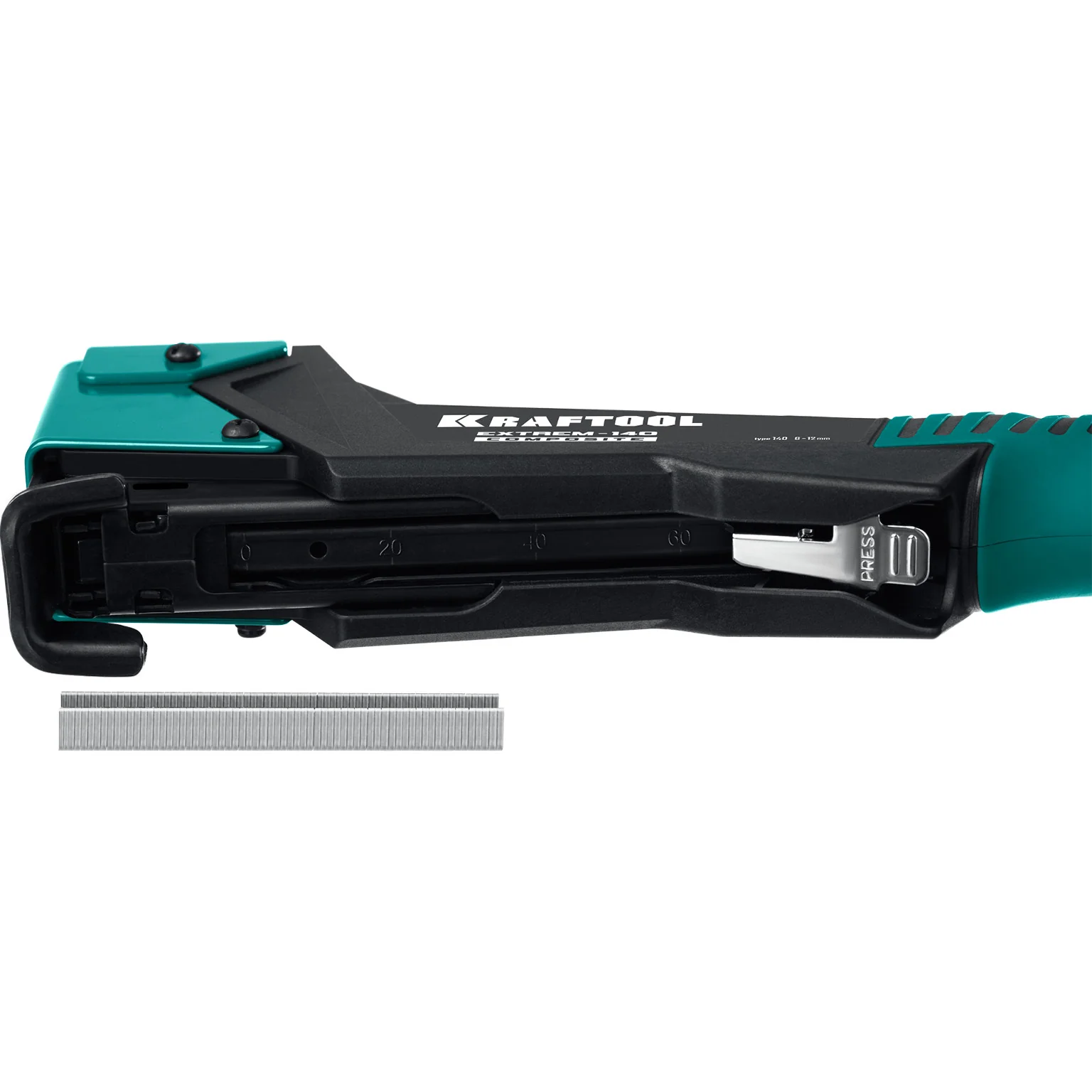 Скобозабиватель KRAFTOOL EXTREM-140 тип 140 (G/11/57) 20GA (6-12мм), композитный сверхлёгкий (3154)