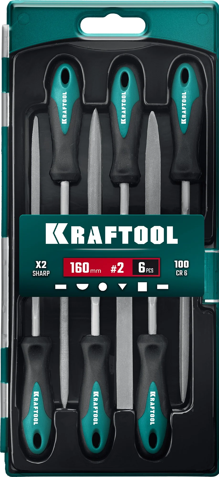 Набор надфилей KRAFTOOL 6 шт, 160 мм (16030-6)
