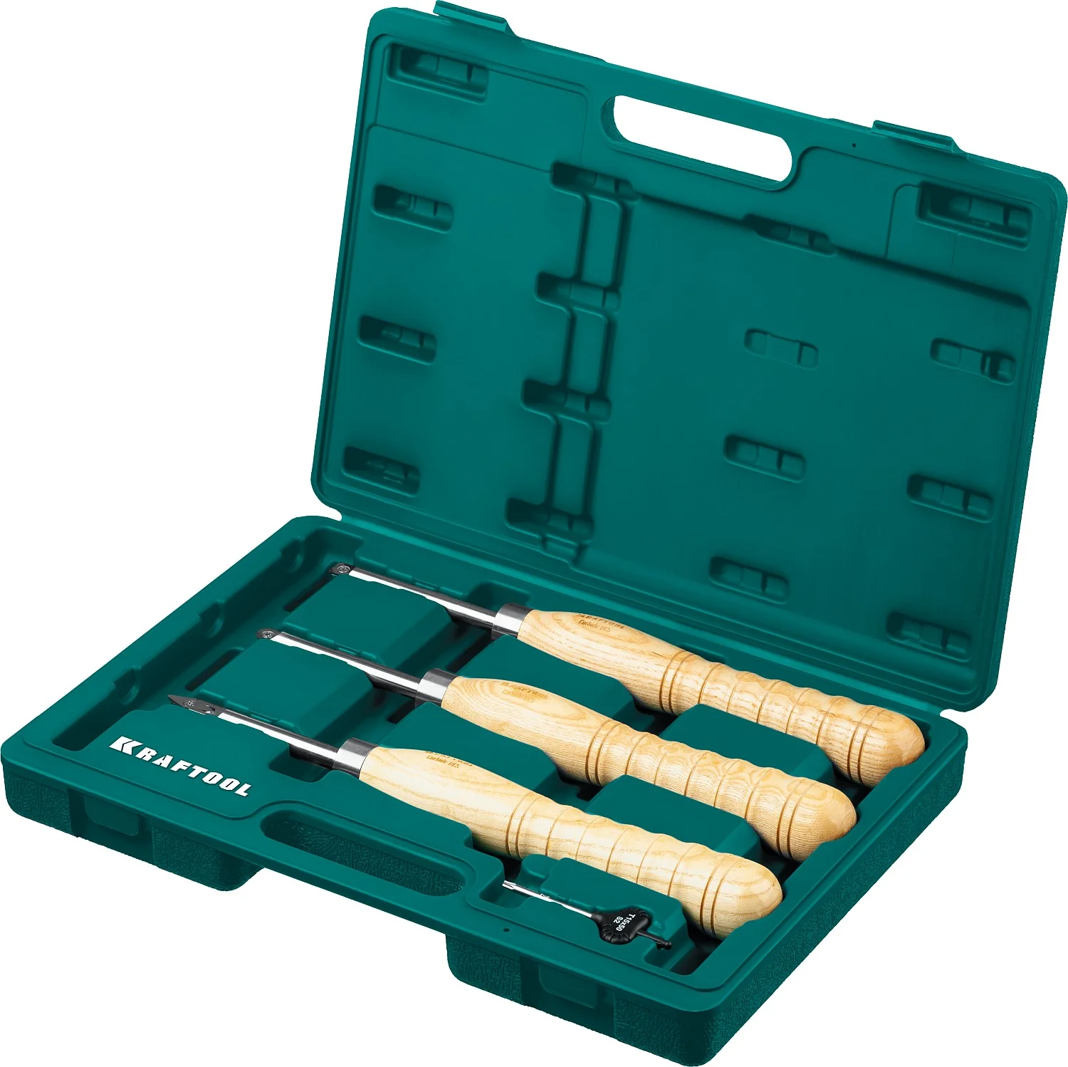 Набор ручных резцов по дереву KRAFTOOL Precision-3, 3 предм. (18369)