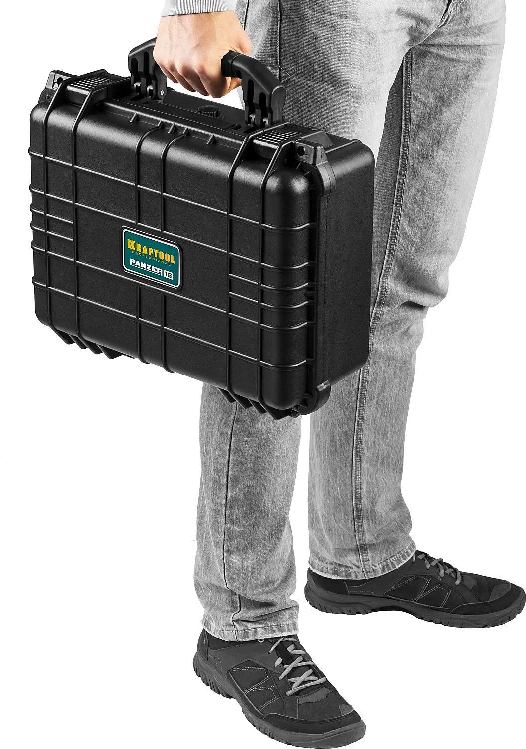 Ящик KRAFTOOL PANZER-16, 400 х 330 х 170 мм, (16″), IP55, ударопрочный пластиковый (38251-16) Ящик KRAFTOOL PANZER-16, 400 х 330 х 170 мм, (16″), IP55, ударопрочный пластиковый (38251-16)