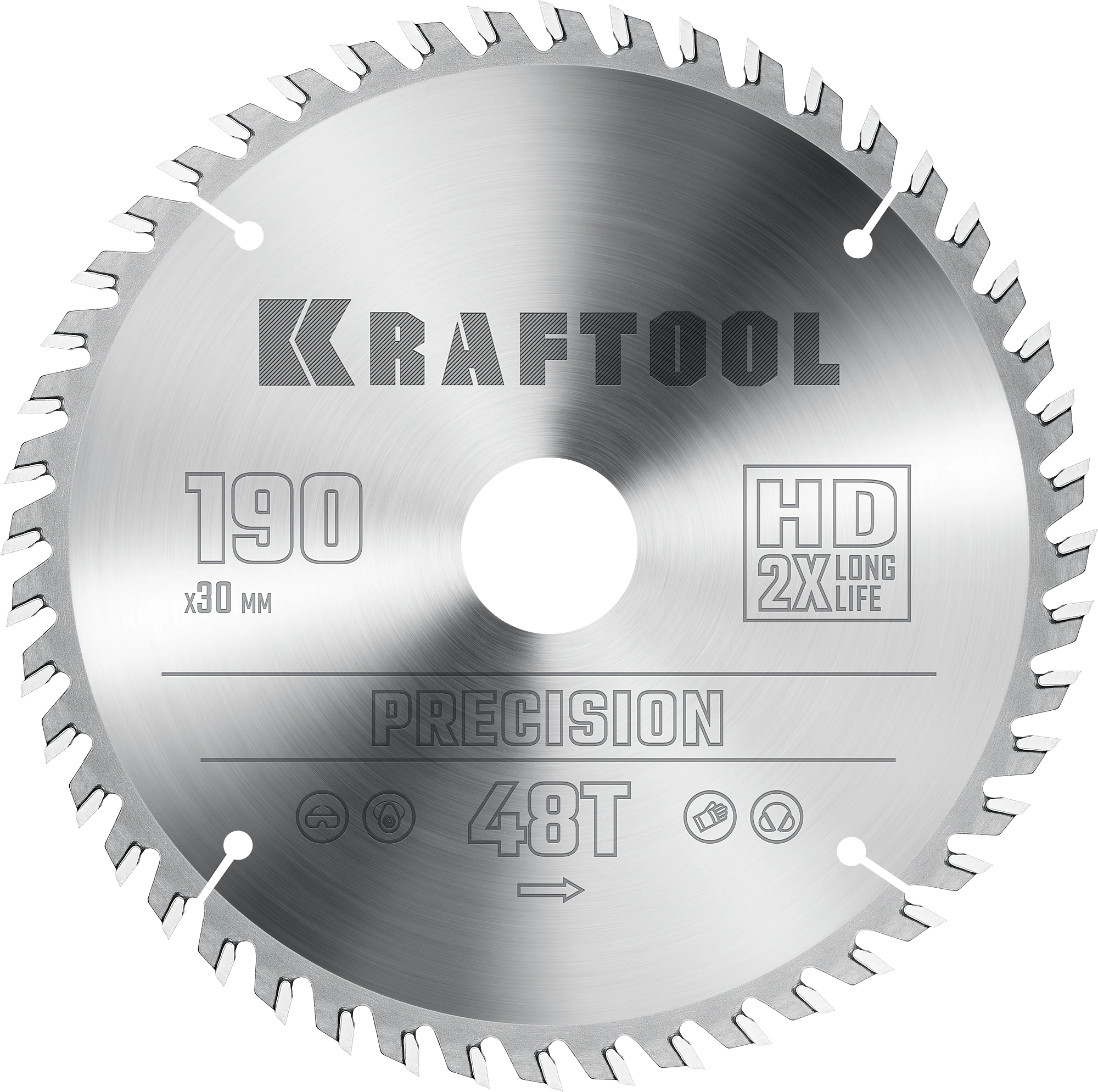 Пильный диск по дереву KRAFTOOL 36952-190-30 Precision, 190 х 30 мм, 48Т