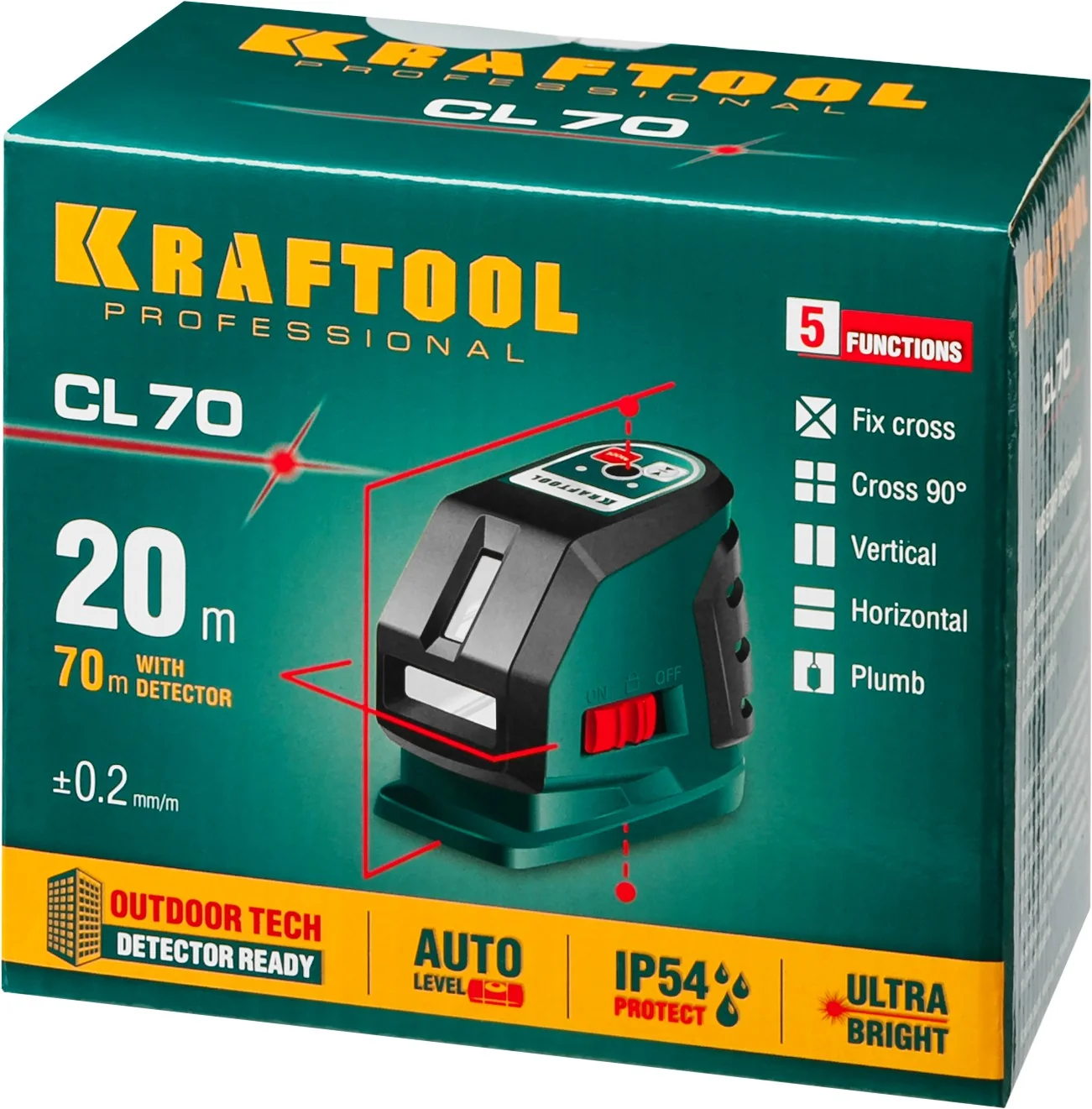 Нивелир лазерный KRAFTOOL 70 (34660)