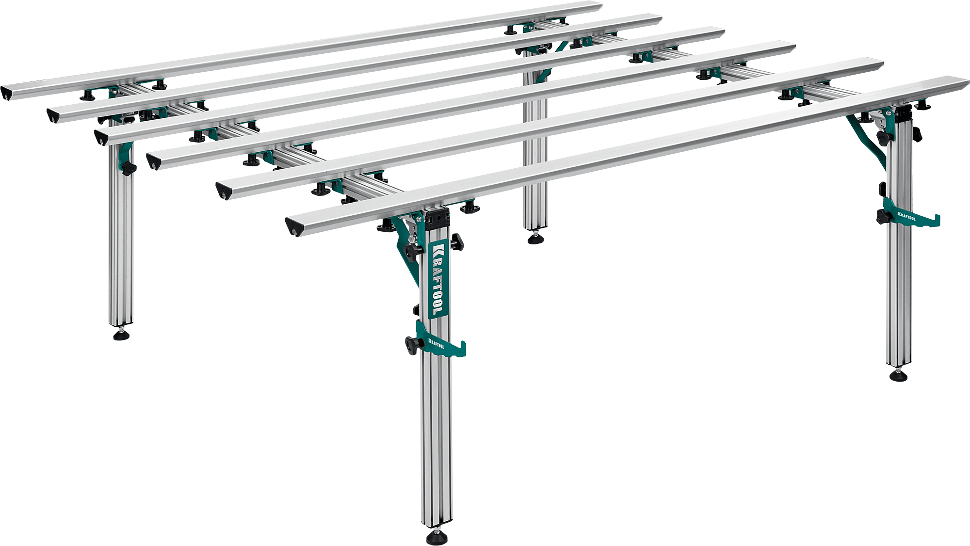 Стол для работ с крупноформатными листовыми материалами KRAFTOOL 180х140х70 см, макс 250 кг (33253-180)