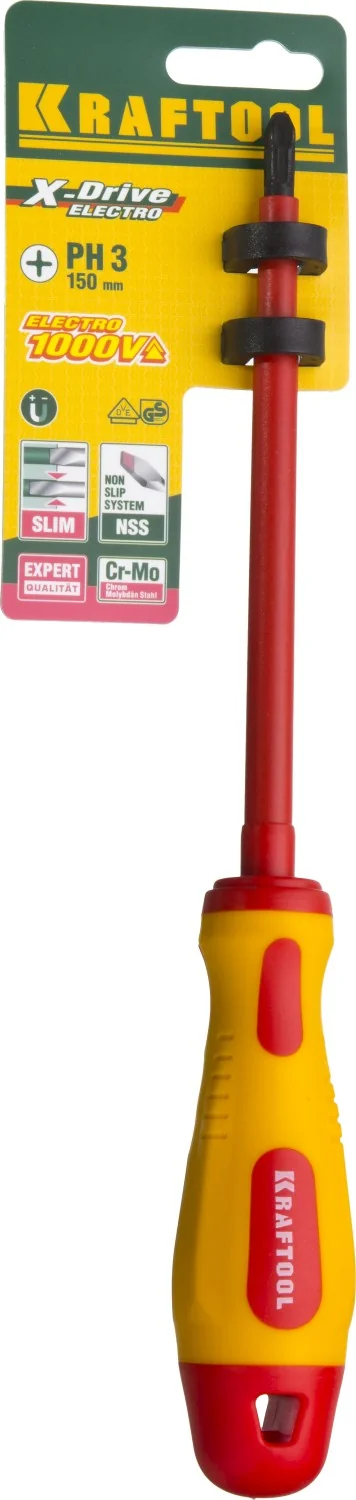 Отвертка высоковольтная KRAFTOOL PH3 х 150 мм (250084-3-150)